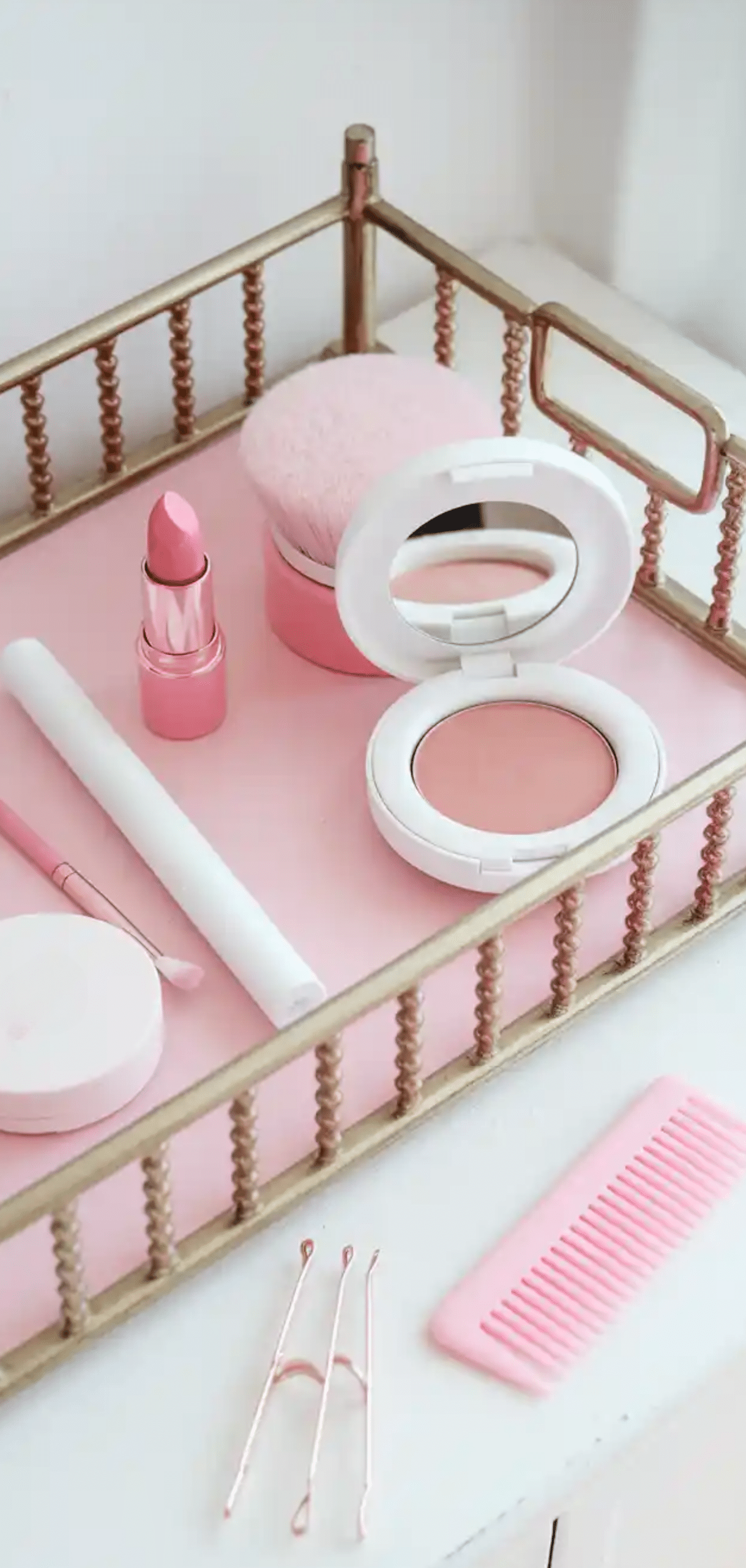  Pink Makeup Vanity Organization Ideas