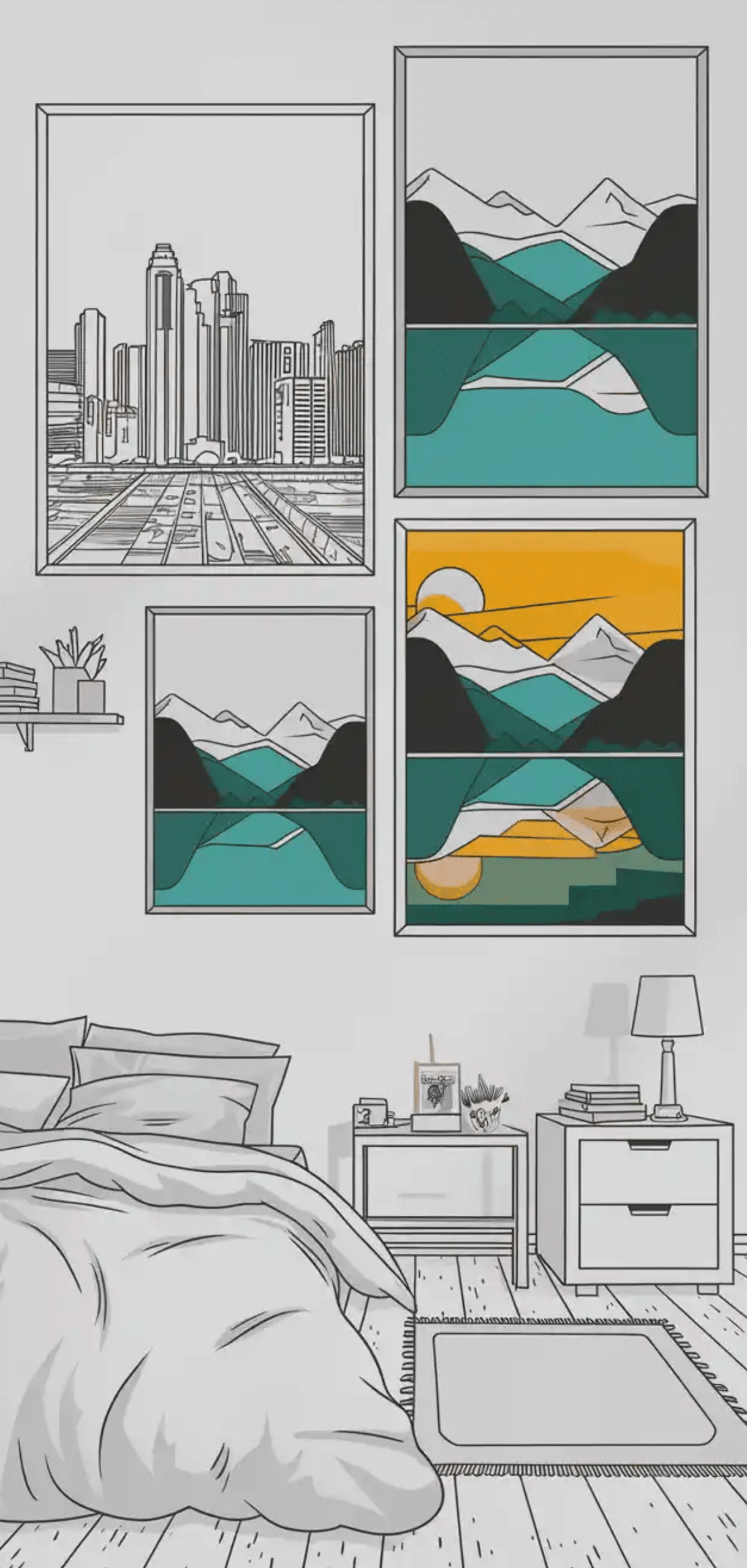 Posters On Wall Decor Bedroom Ideas