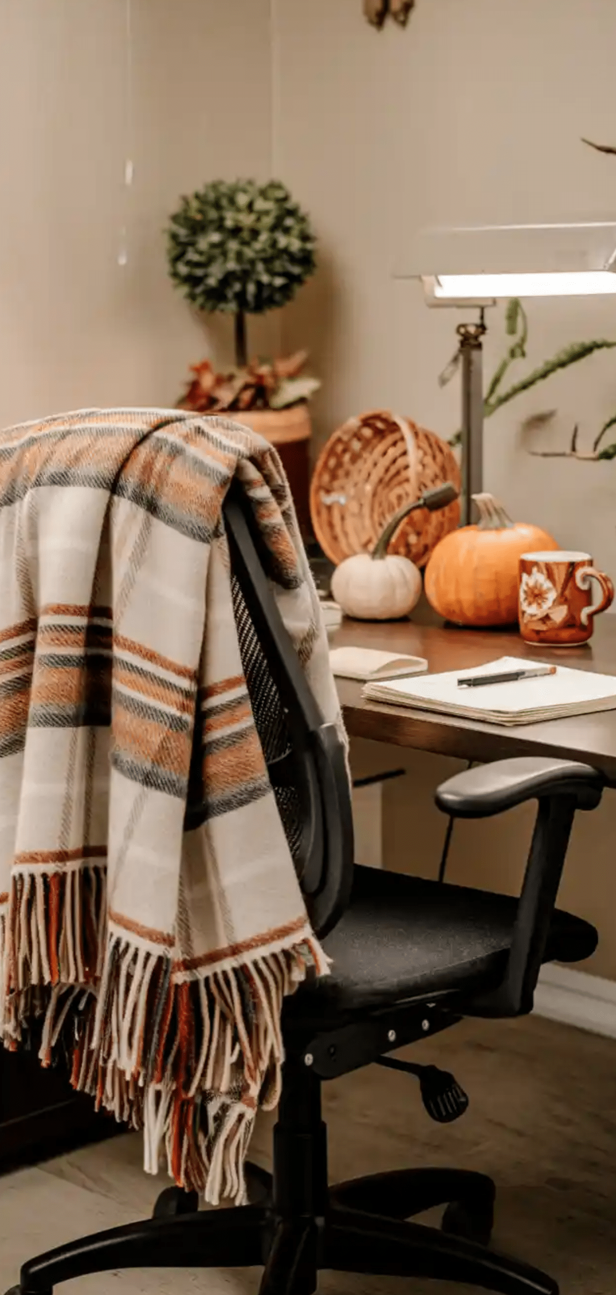 Fall Office Decor Ideas for Your Desk at Work