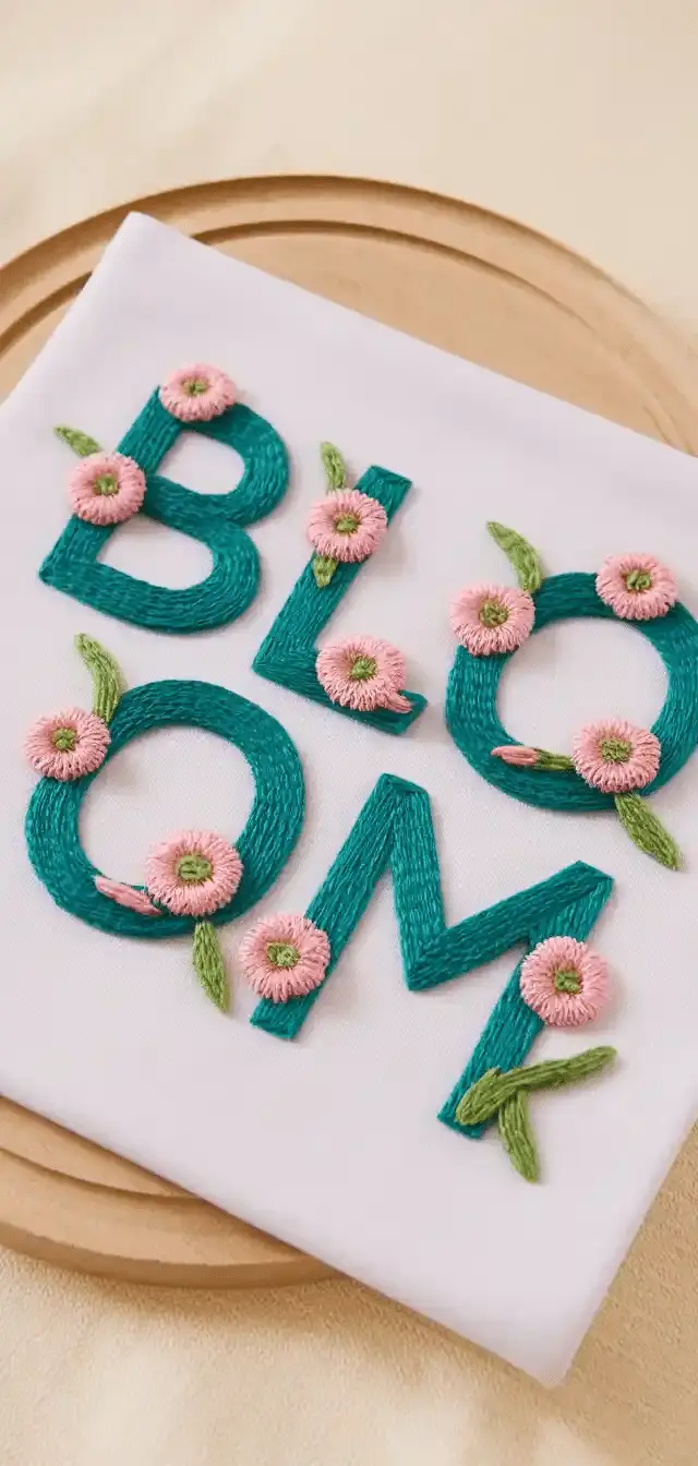 Embroidery with Flowers