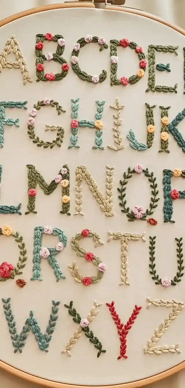 Embroidery with Flowers
