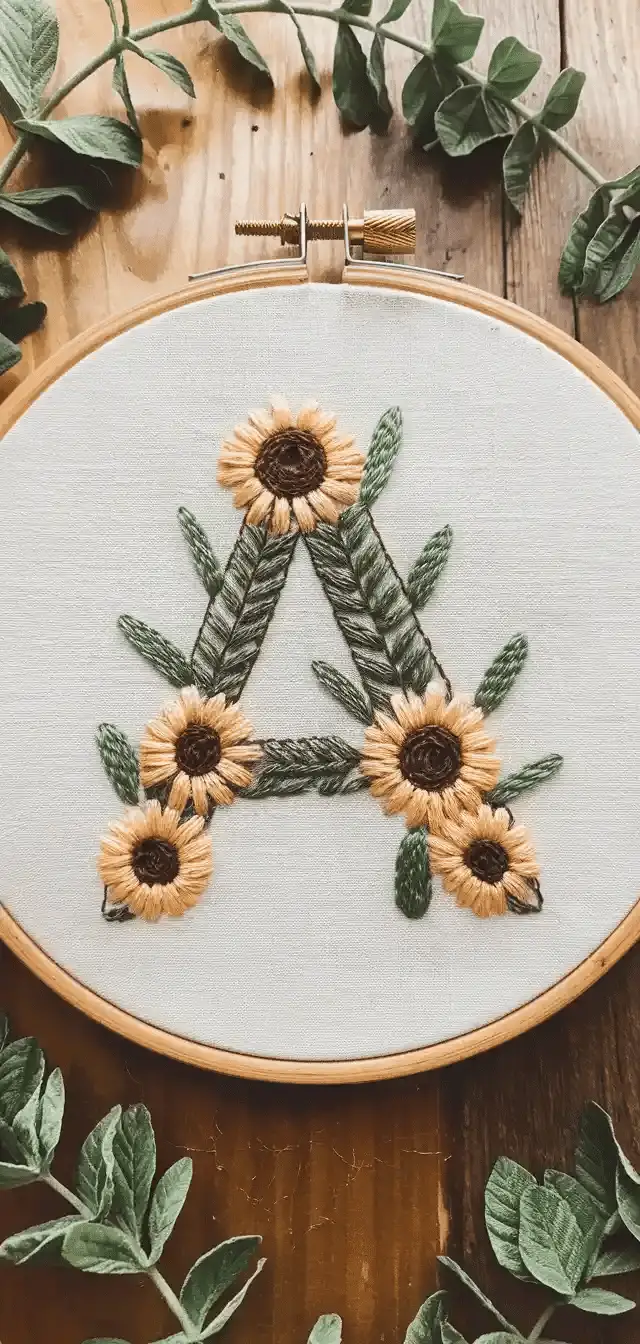 Embroidery with Flowers