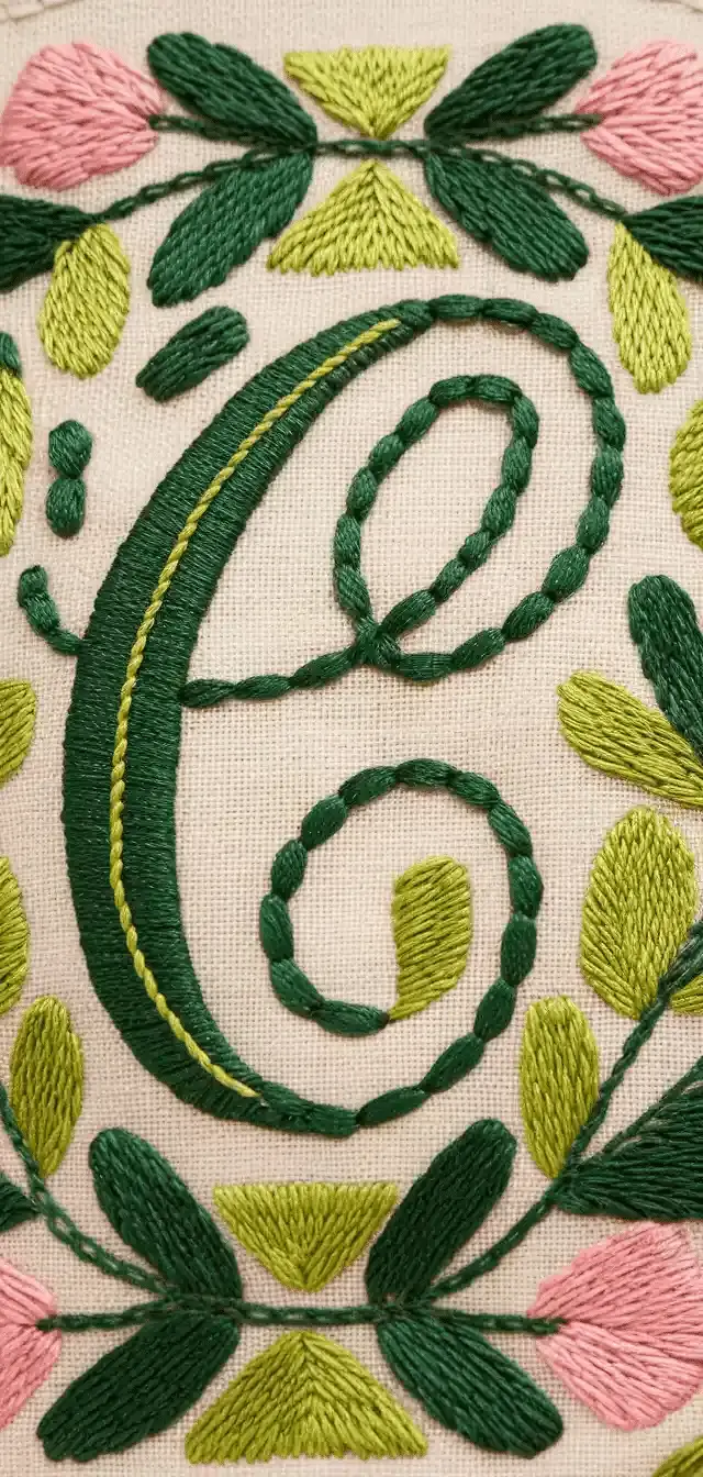 Embroidery with Flowers