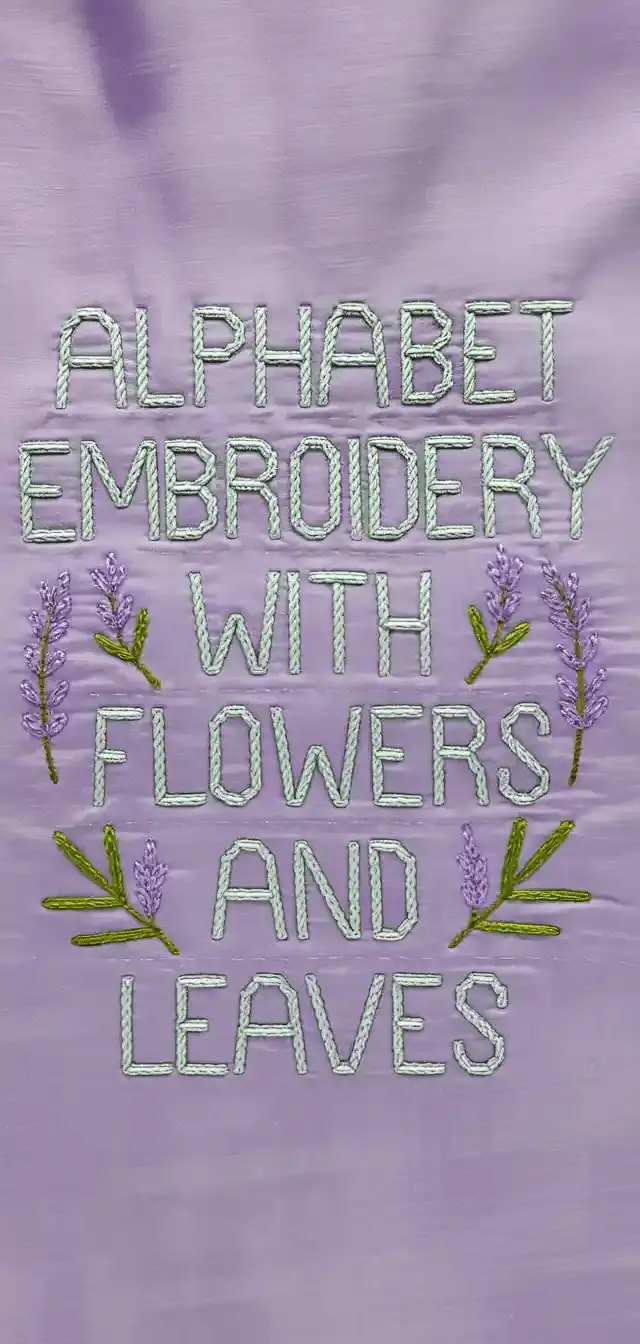 Embroidery with Flowers