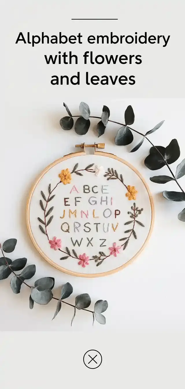Embroidery with Flowers