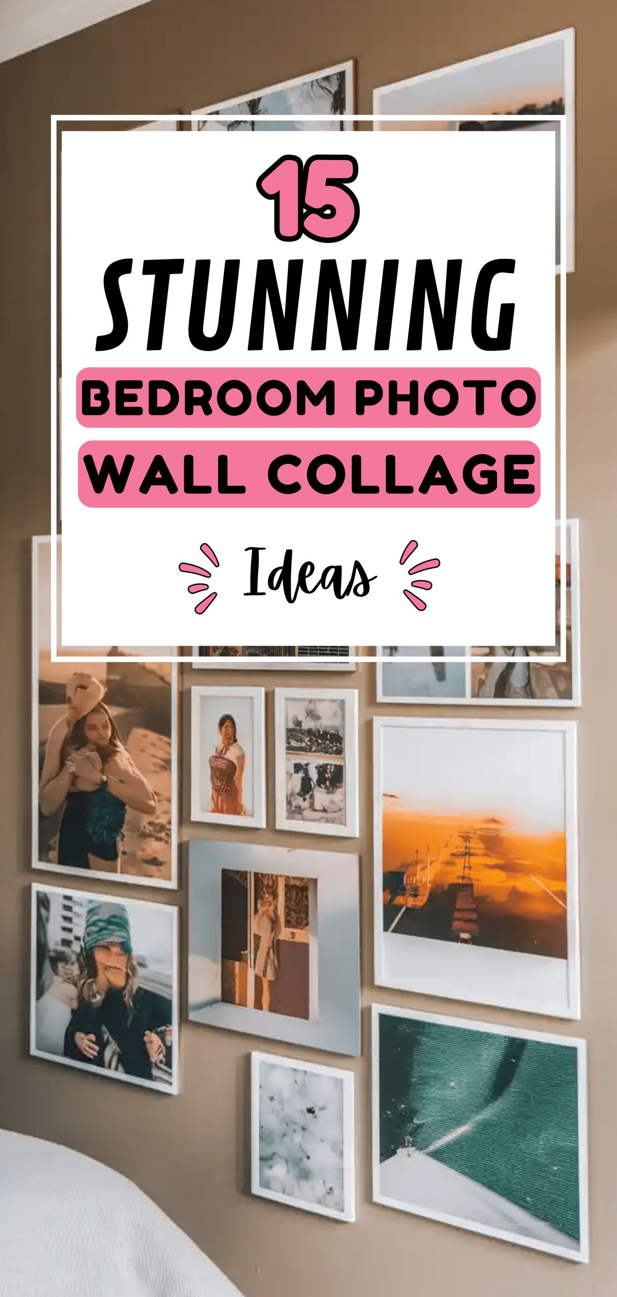 Stunning Bedroom Photo Wall Collage Ideas