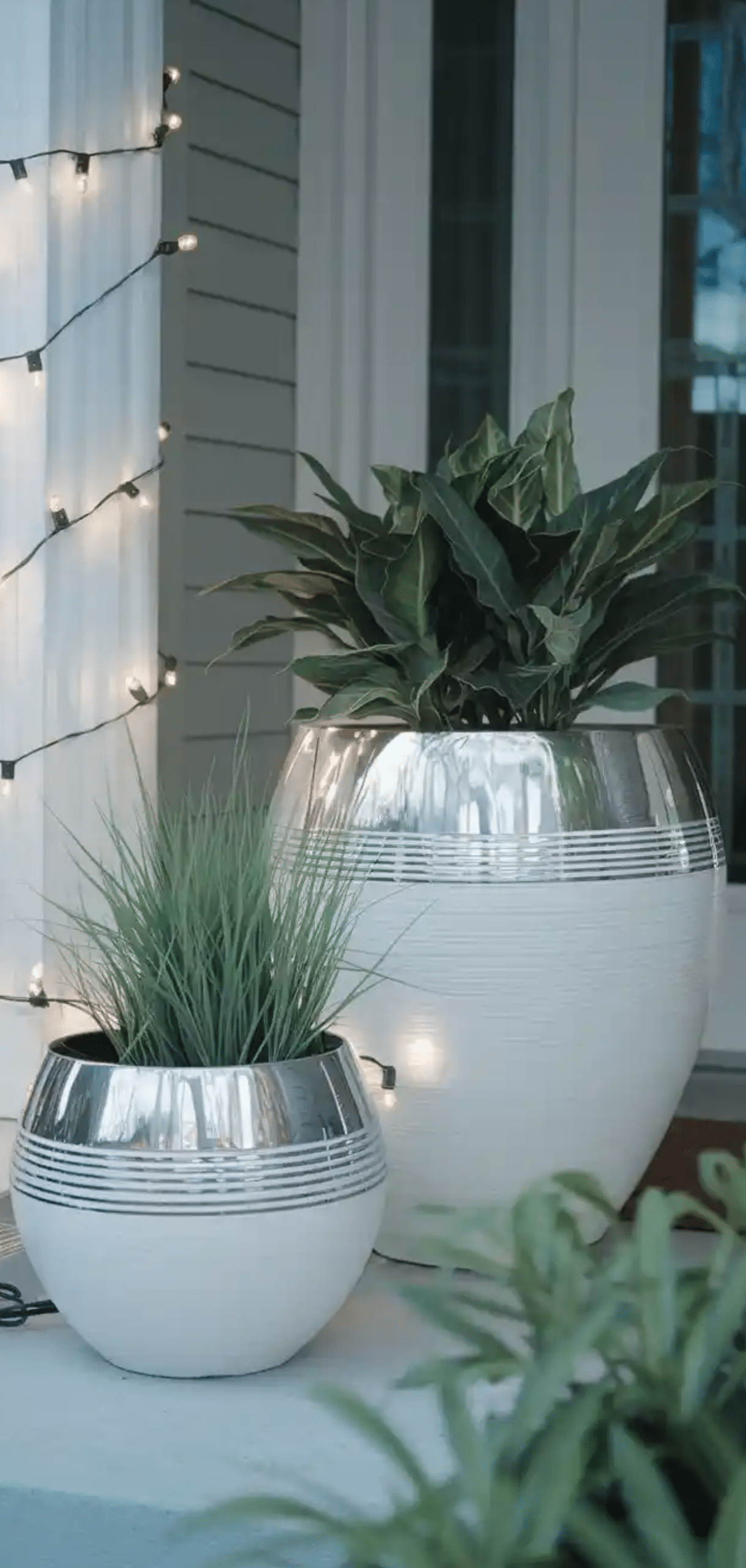Charming Winter Planter For Front Porch