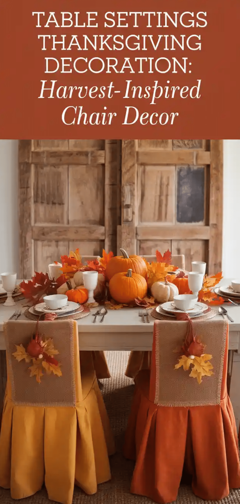 Stunning Table Settings Thanksgiving Decoration