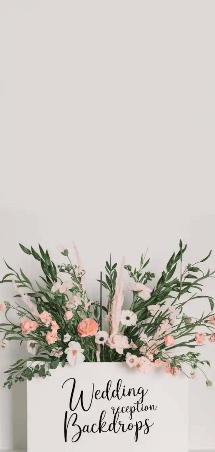 15 Beautiful Wedding Reception Backdrops - The Mega Mom