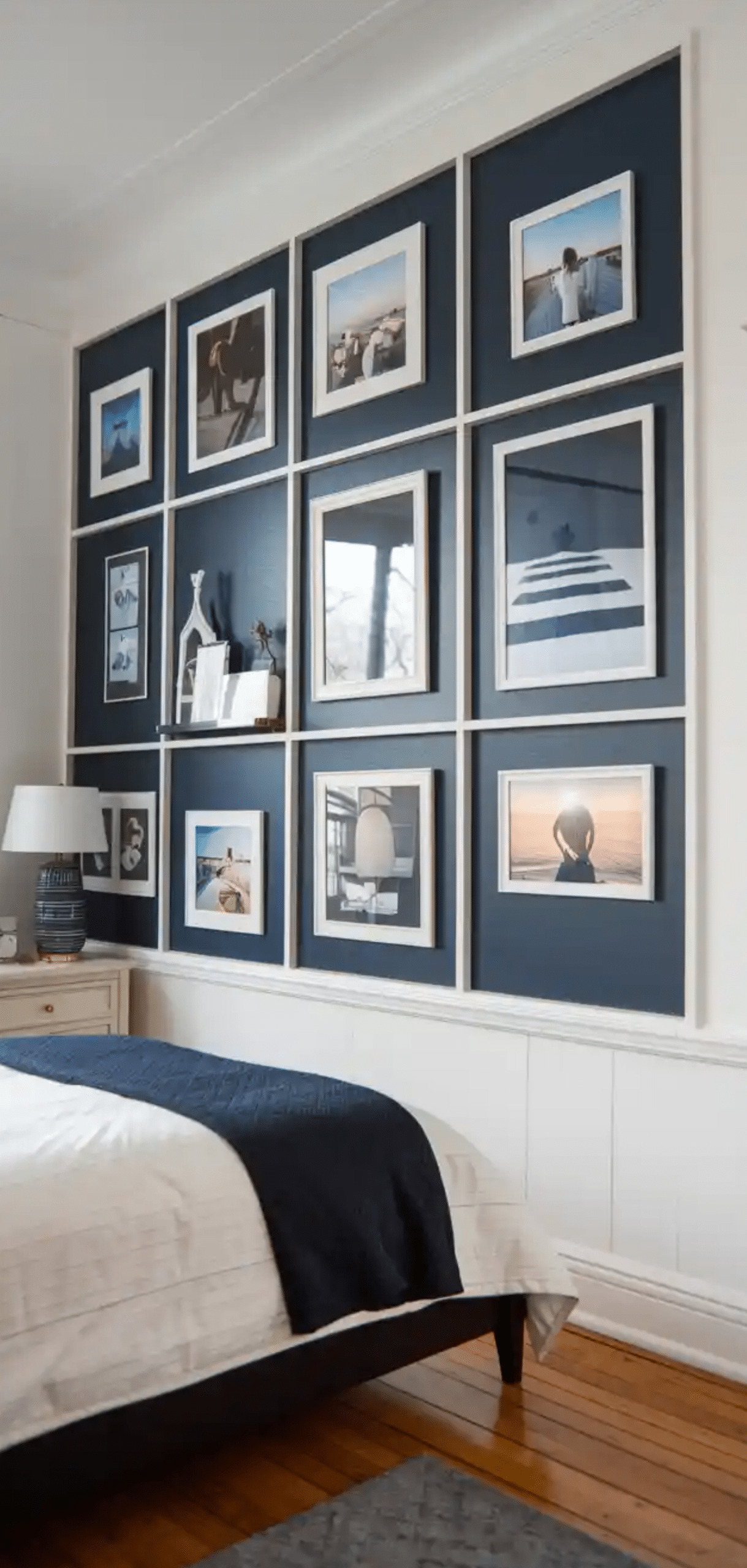 Stunning Bedroom Photo Wall Collage Ideas