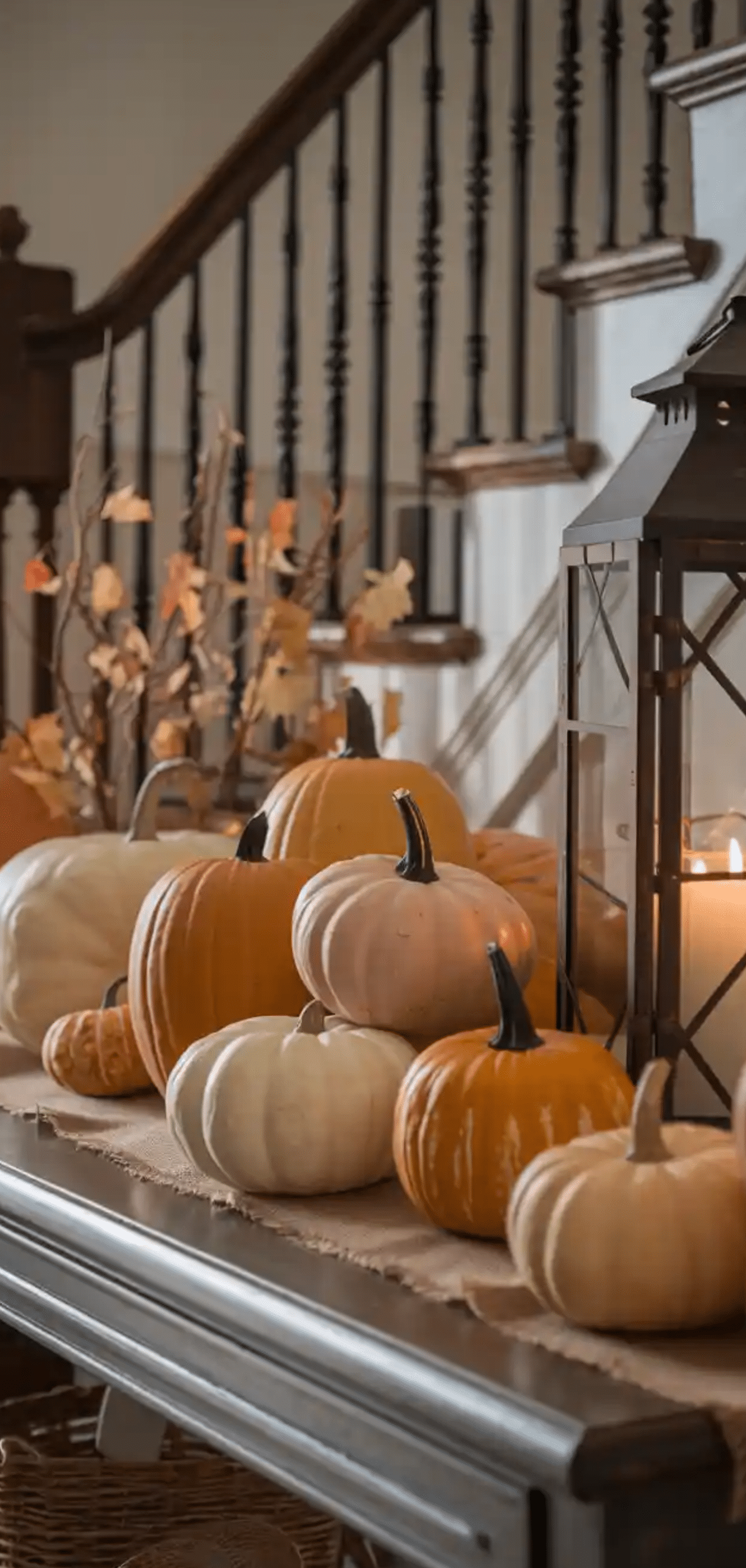 Farmhouse Fall Entry Table Decor Ideas 