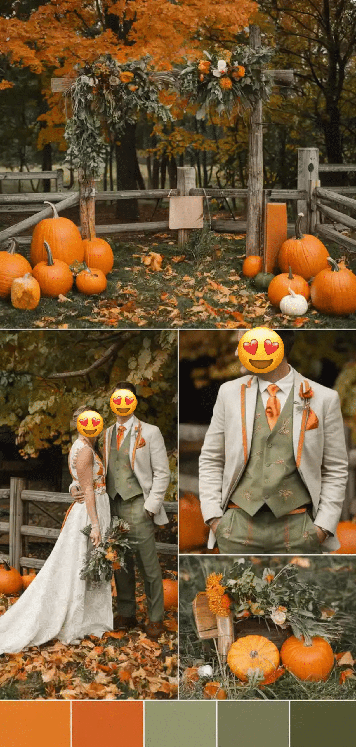 Stunning Wedding Fall Colors
