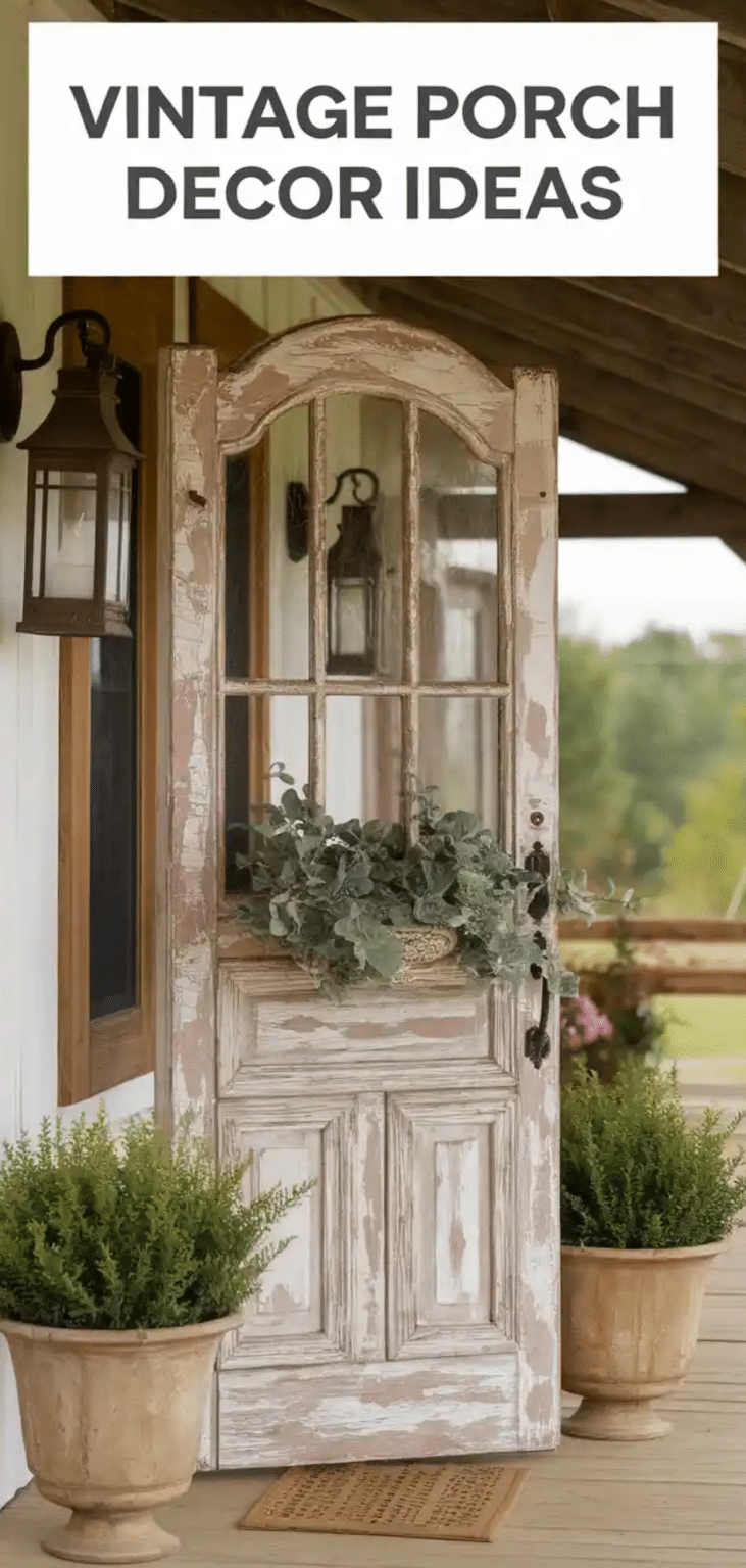 17 Easy Vintage Porch Decor Ideas - The Mega Mom