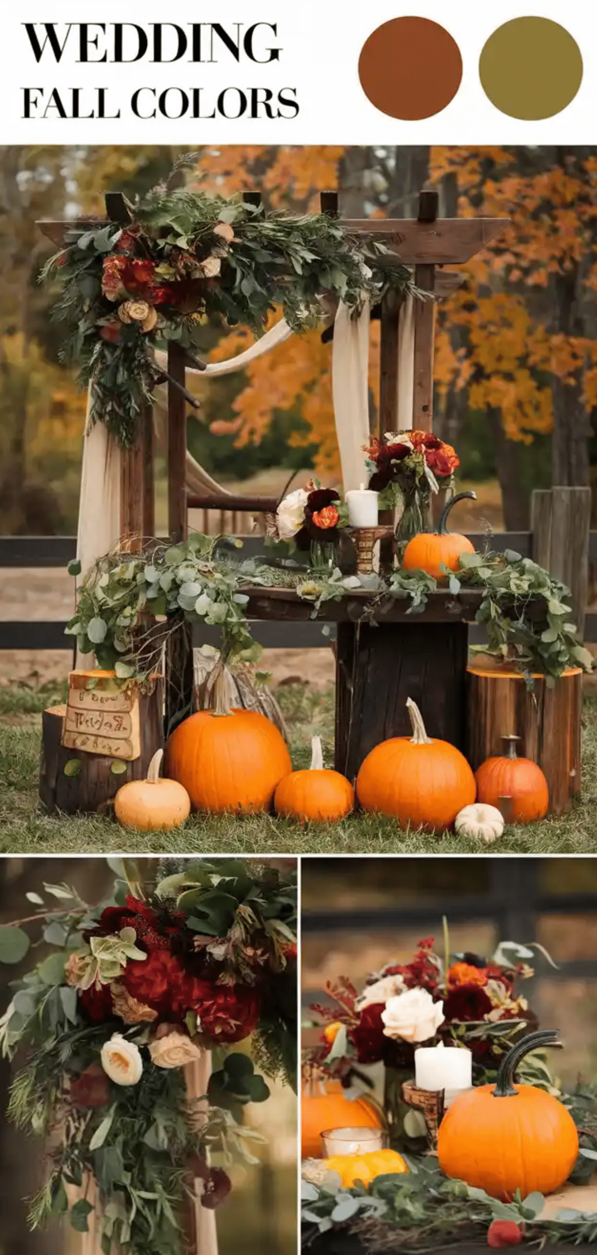 Stunning Wedding Fall Colors