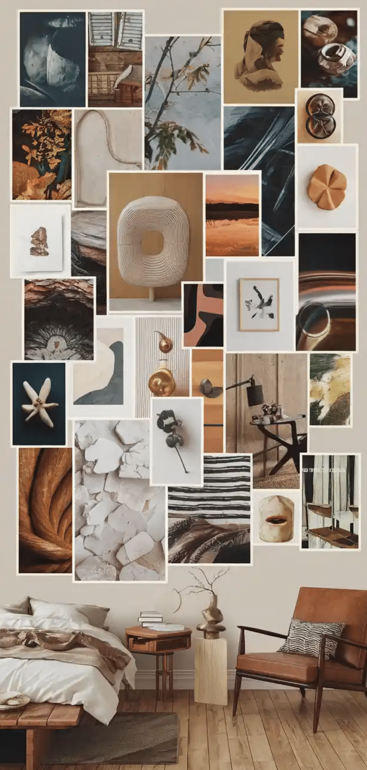 Stunning Bedroom Photo Wall Collage Ideas