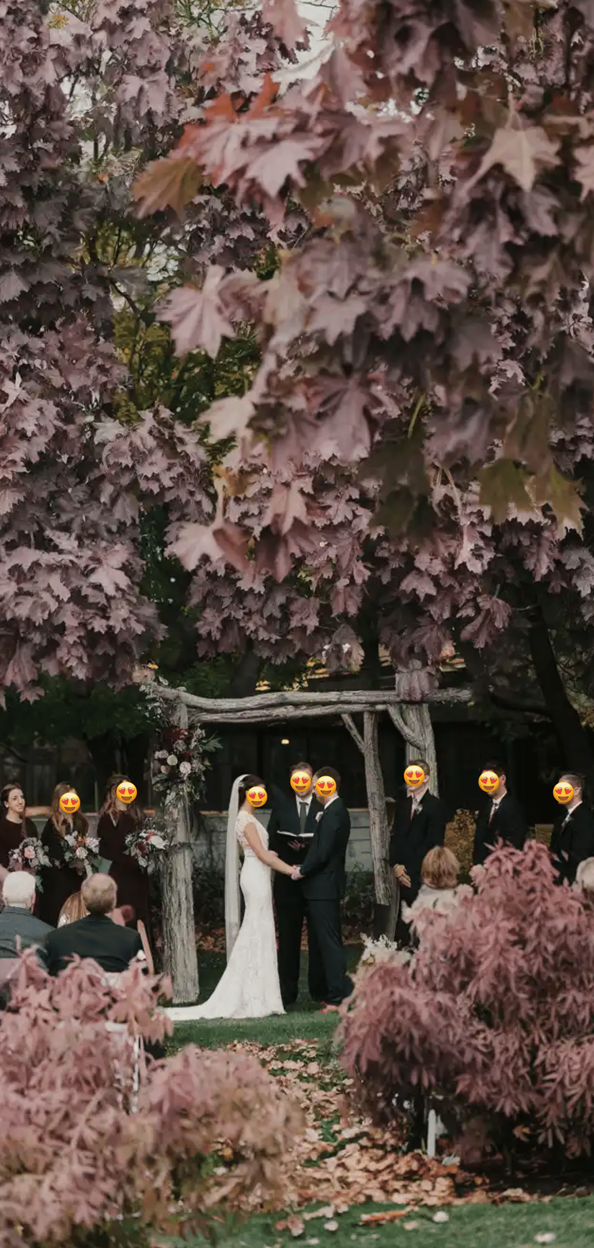 Stunning Wedding Fall Colors