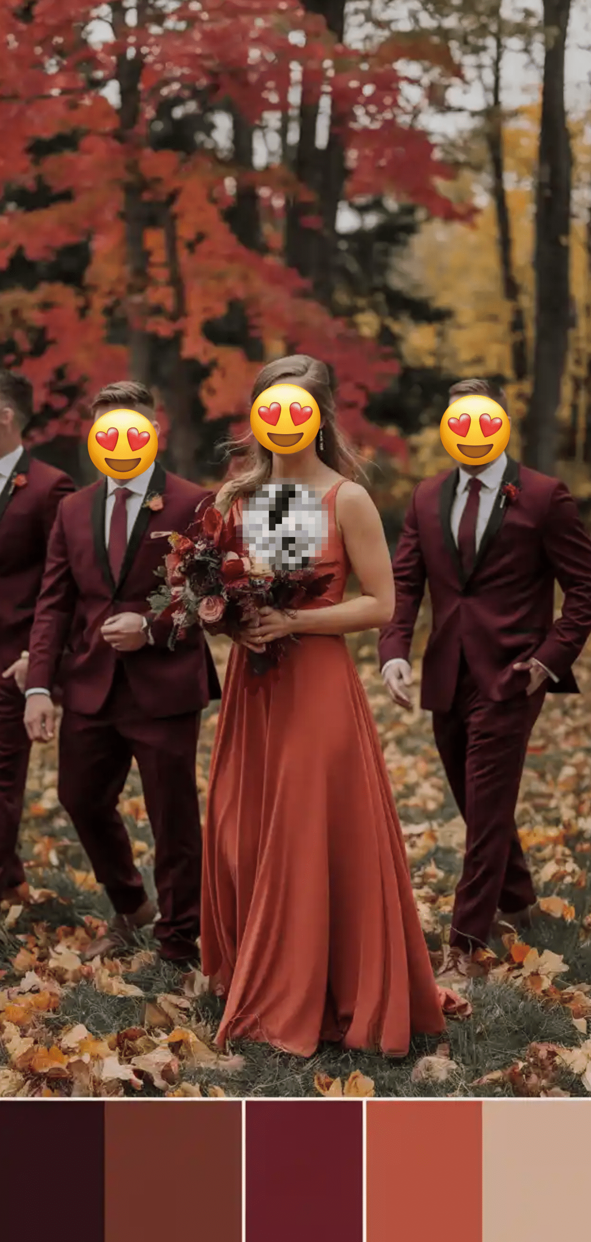 Stunning Wedding Fall Colors