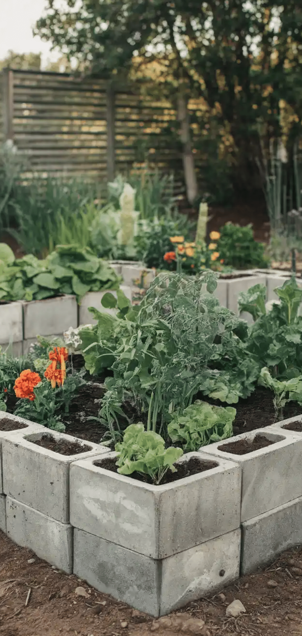 Creative Cinder Block Garden Bed Ideas