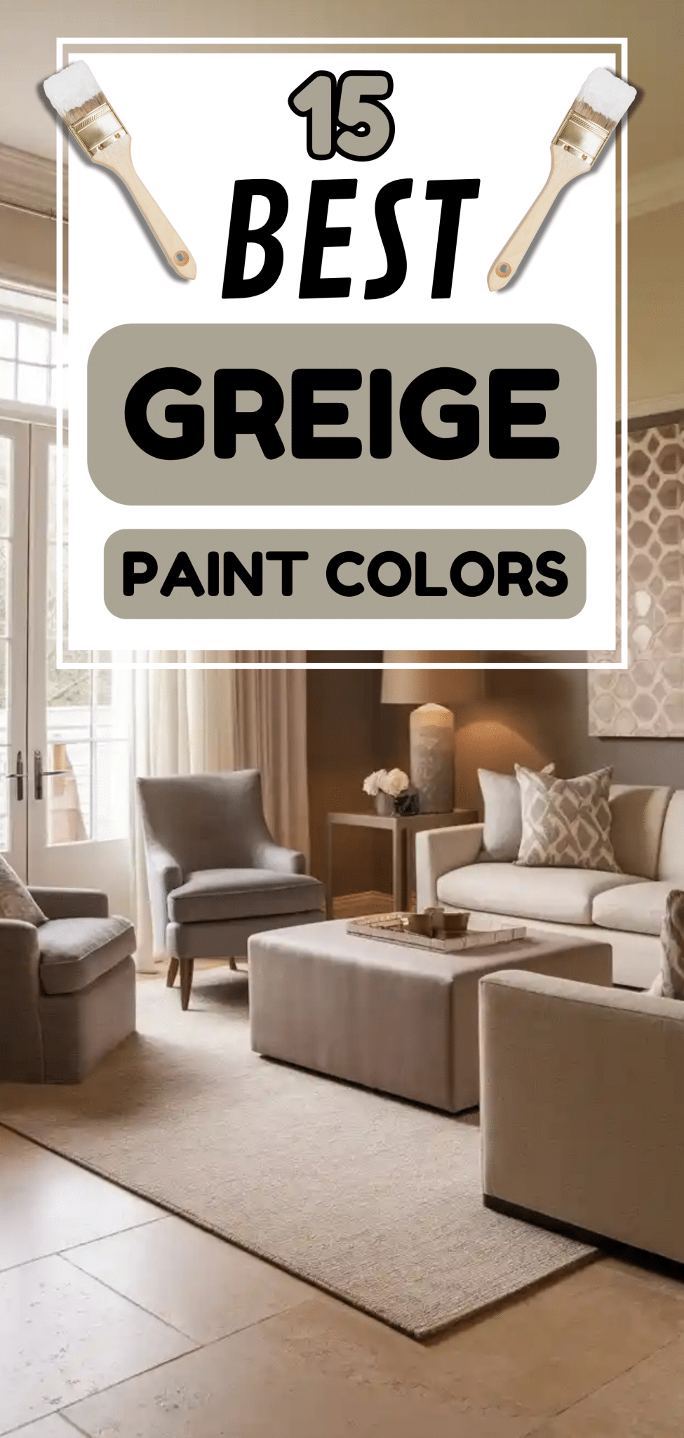 15 Best Greige Paint Colors - The Mega Mom
