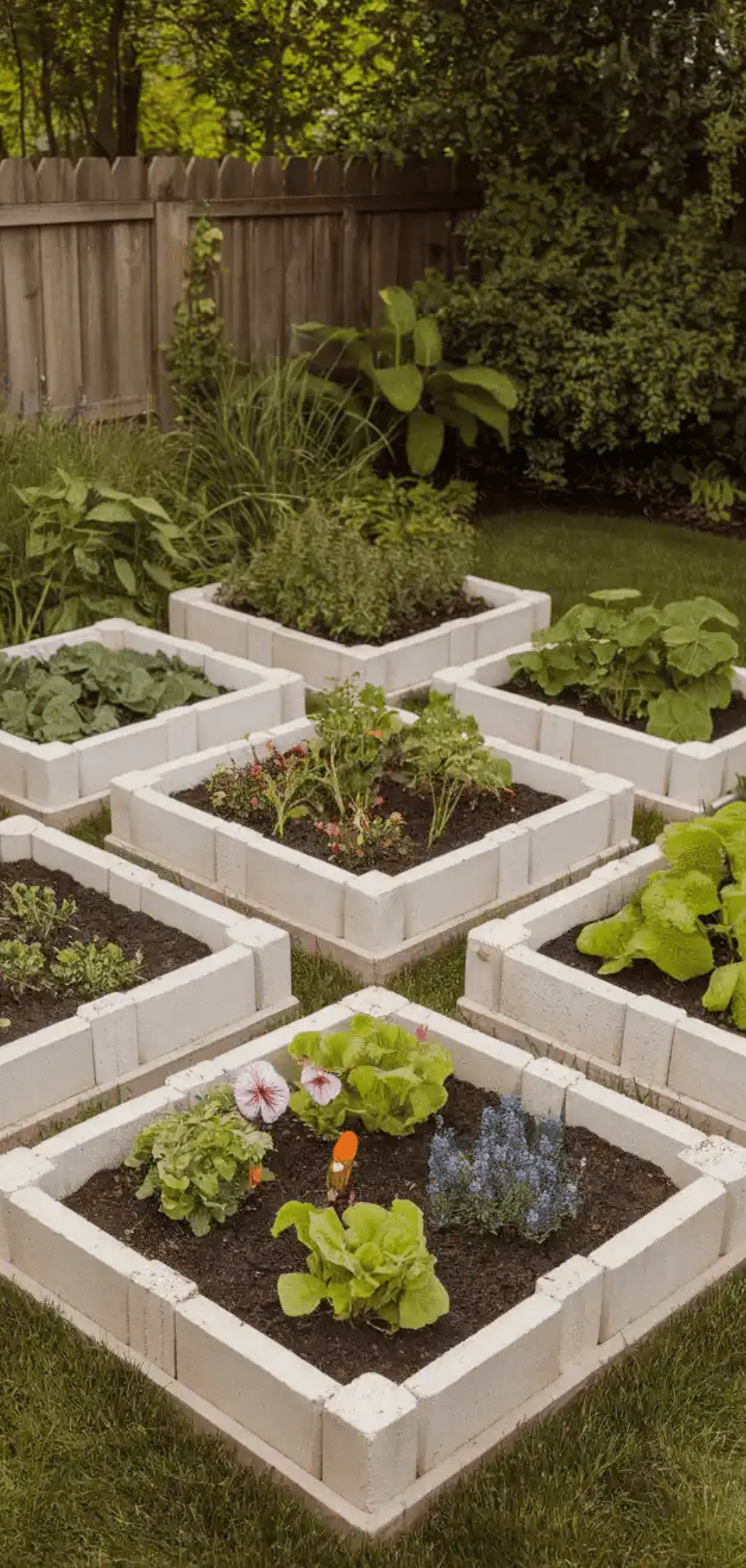Creative Cinder Block Garden Bed Ideas