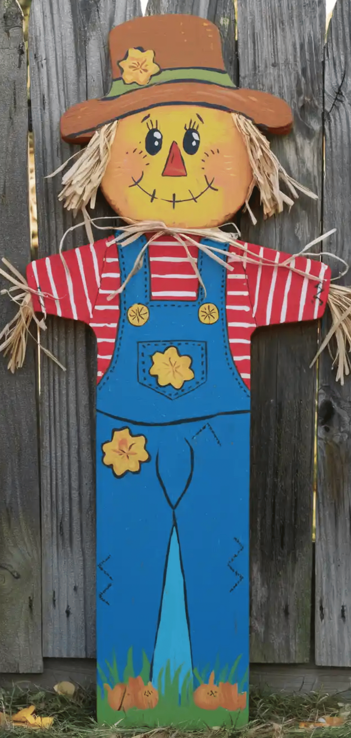 Wooden Scarecrows for Fall Decor