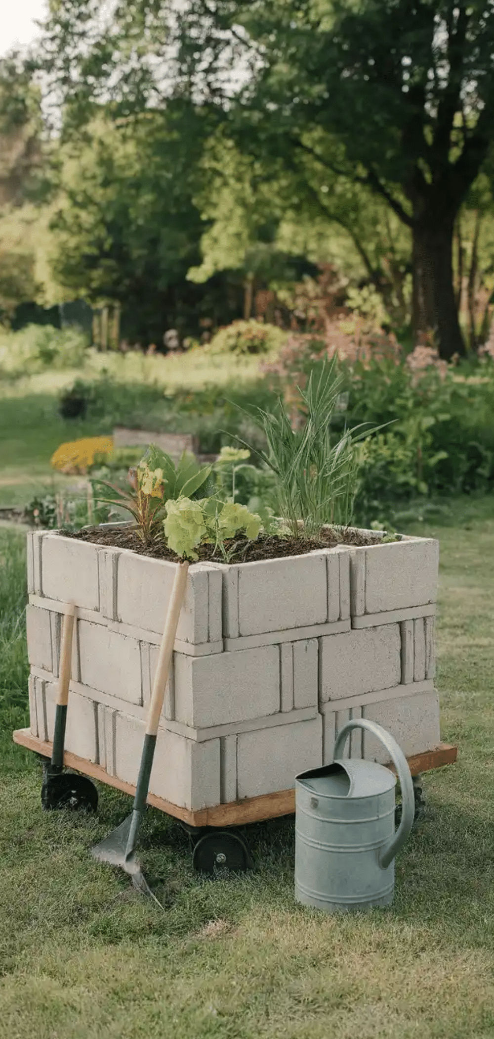 Creative Cinder Block Garden Bed Ideas