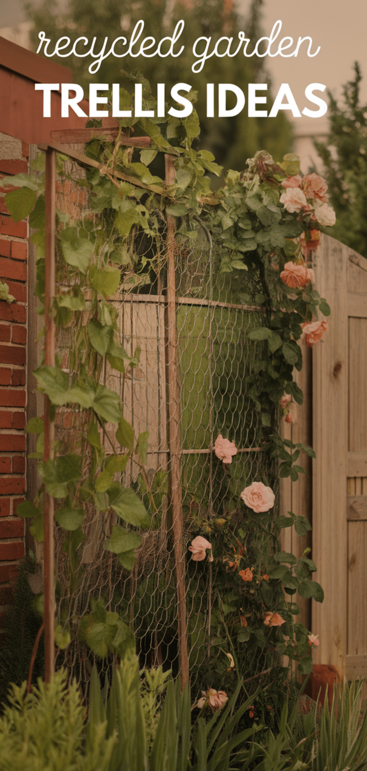 Brilliant Recycled Garden Trellis Ideas