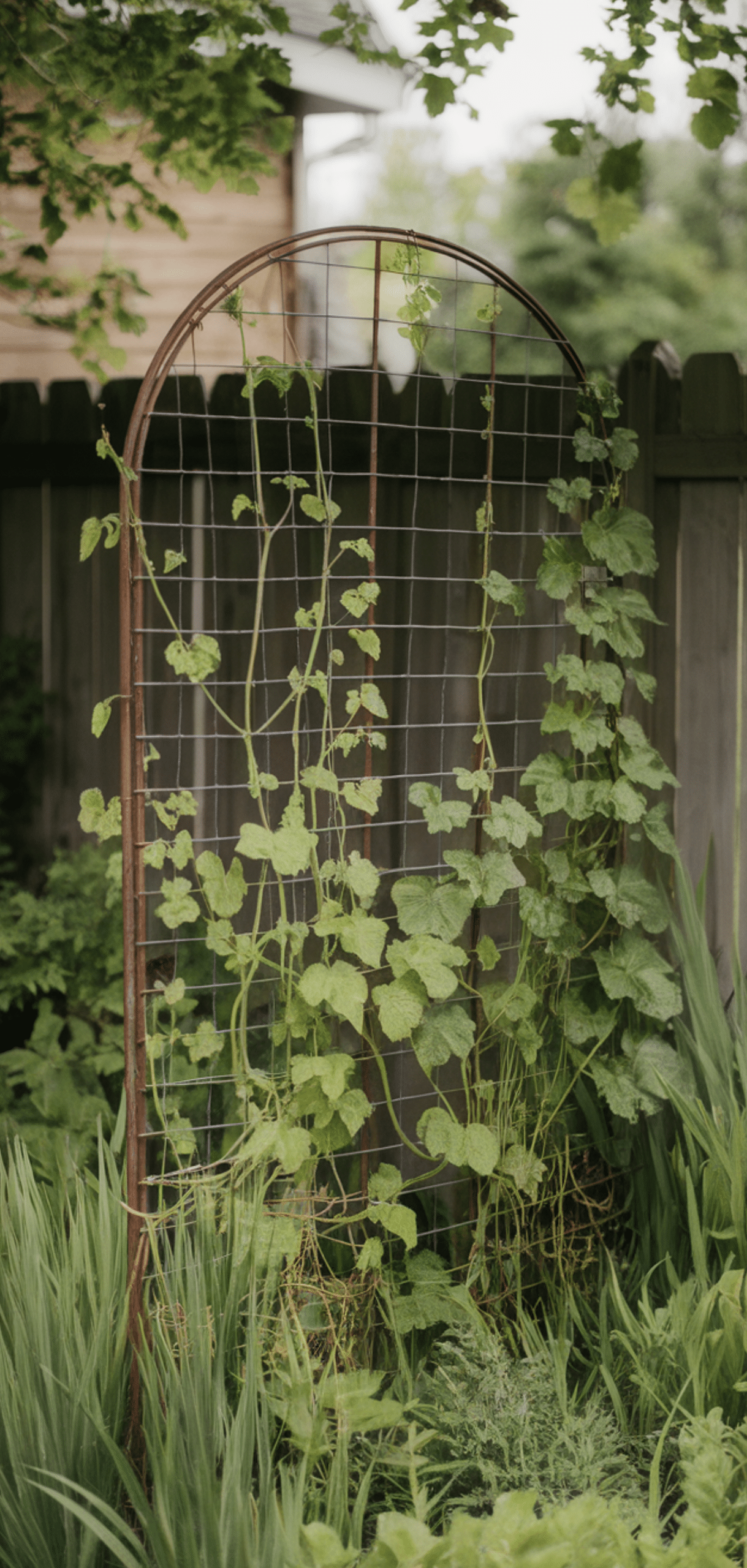 Brilliant Recycled Garden Trellis Ideas