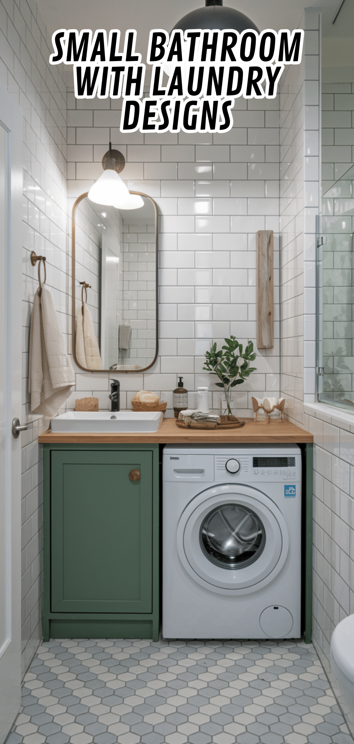 16 Stunning Small Bathroom With Laundry Designs