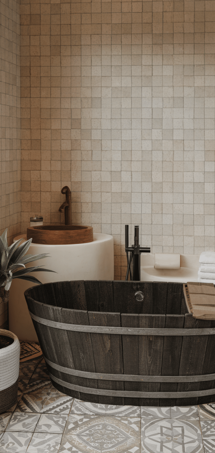15 Inspiring Wabi Sabi Bathroom Design - The Mega Mom