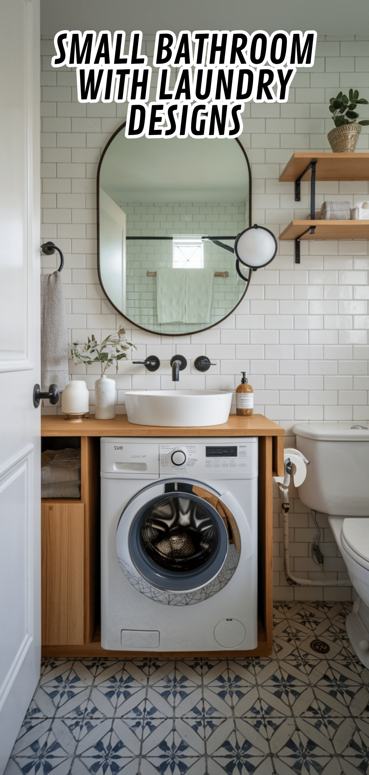 16 Stunning Small Bathroom With Laundry Designs