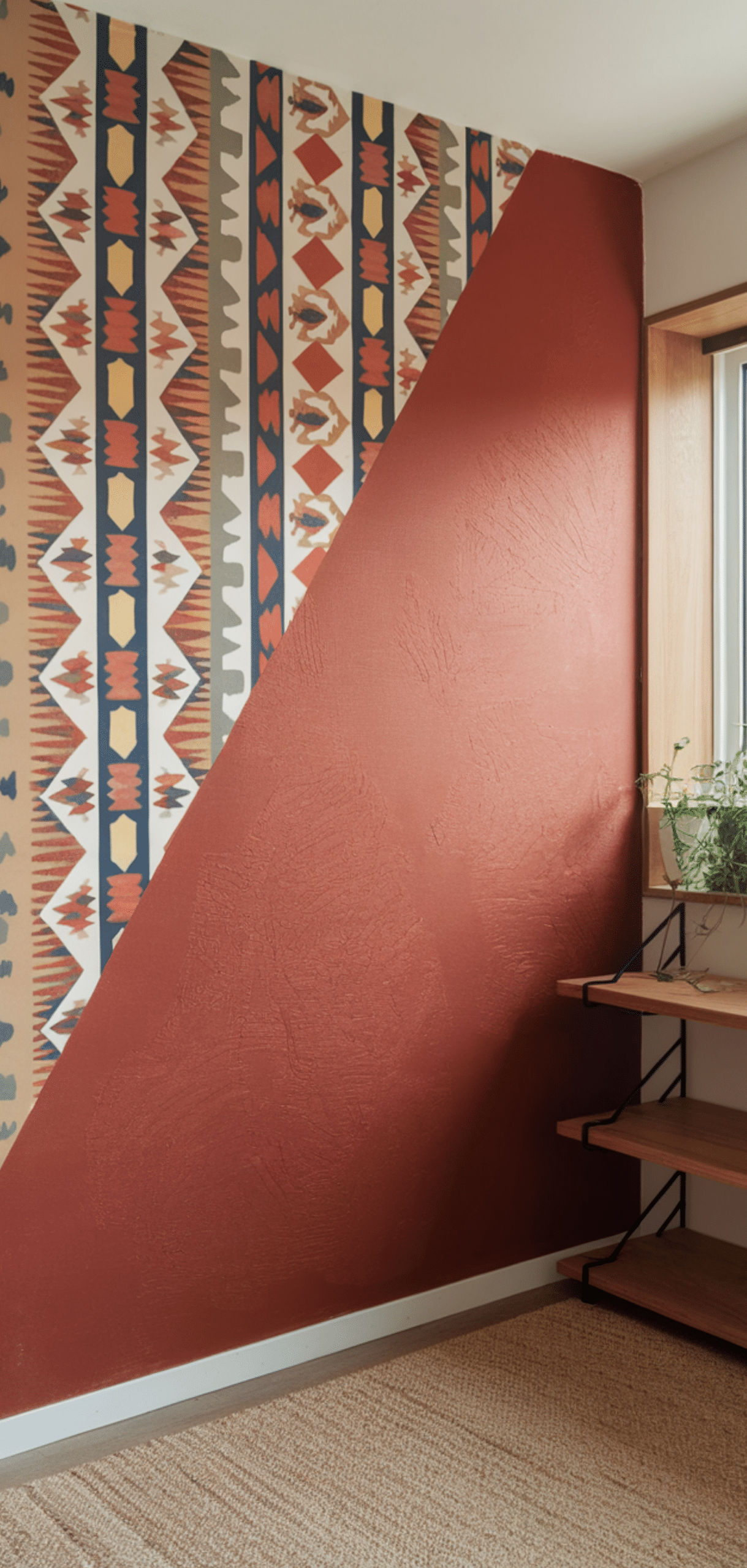 Perfect Half Wallpaper Half Paint Ideas