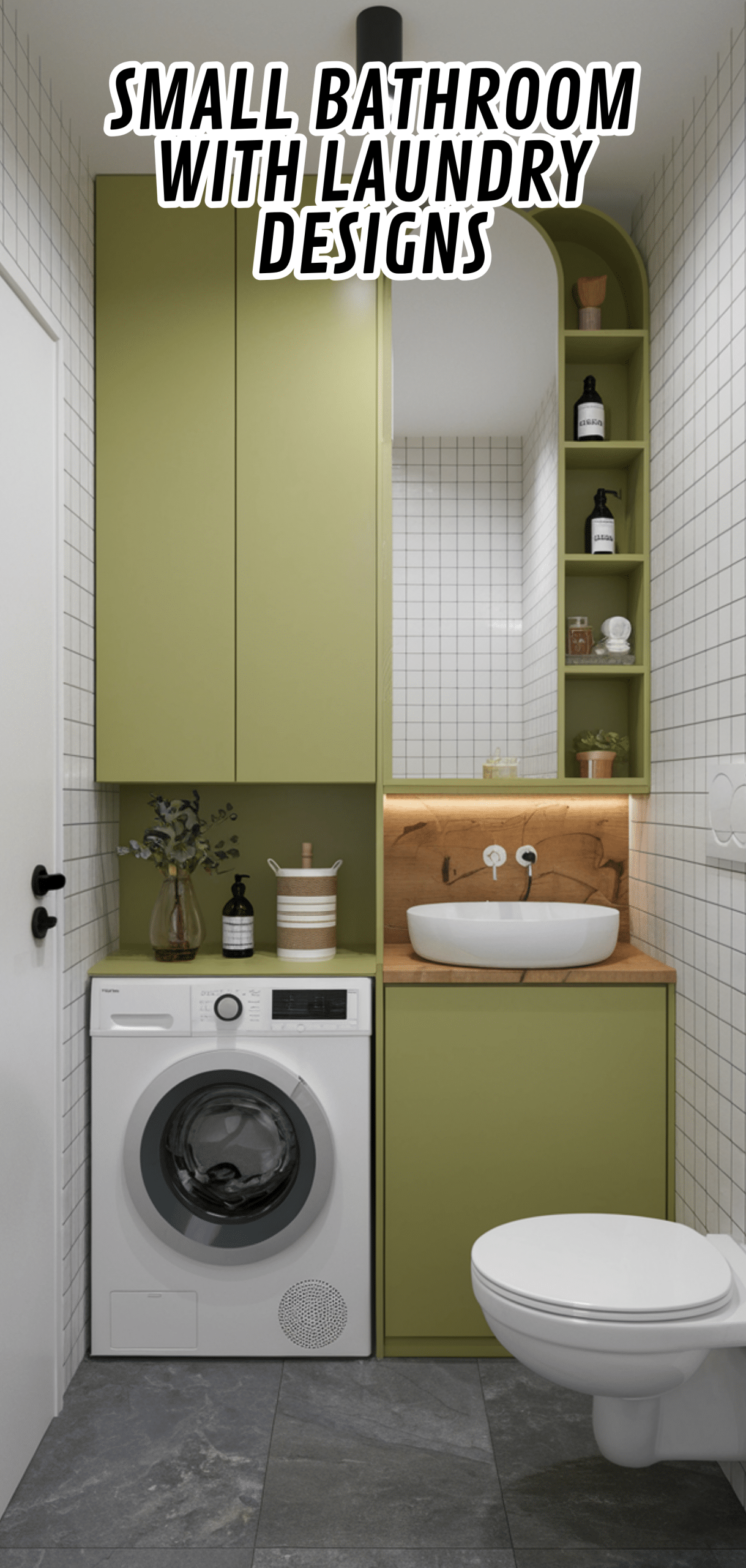 16 Stunning Small Bathroom With Laundry Designs
