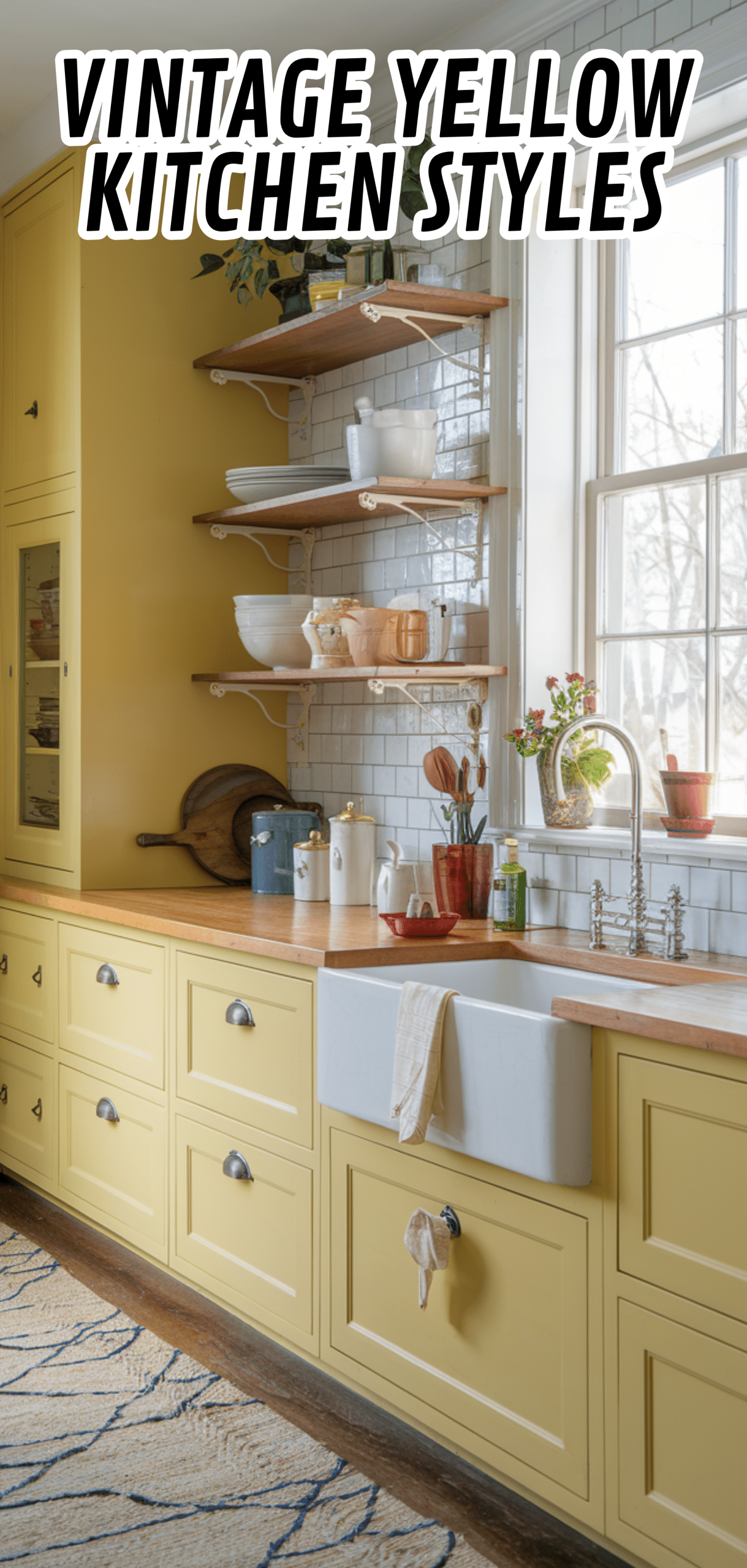 16 Gorgeous Vintage Yellow Kitchen Styles