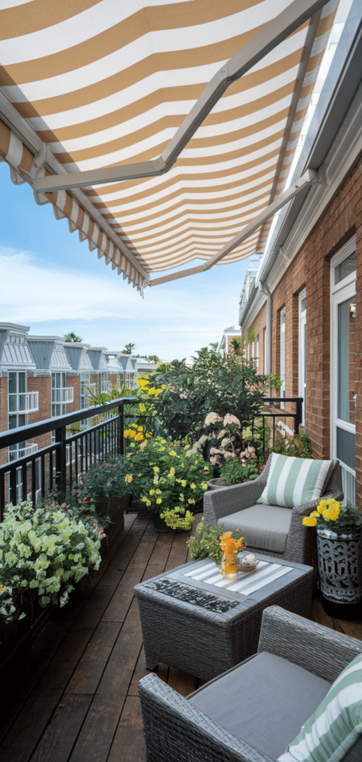 17 Cozy Apartment Balcony Shade Ideas - The Mega Mom