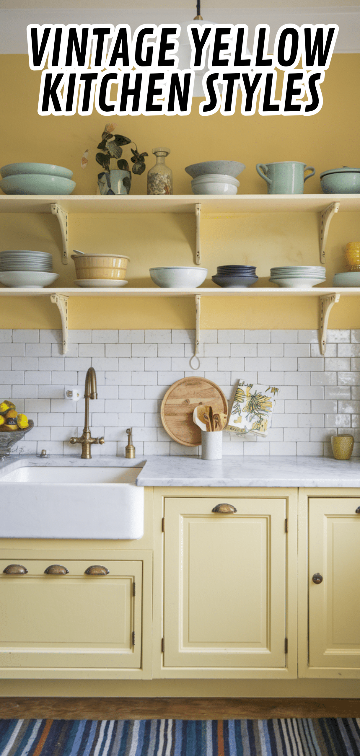 16 Gorgeous Vintage Yellow Kitchen Styles