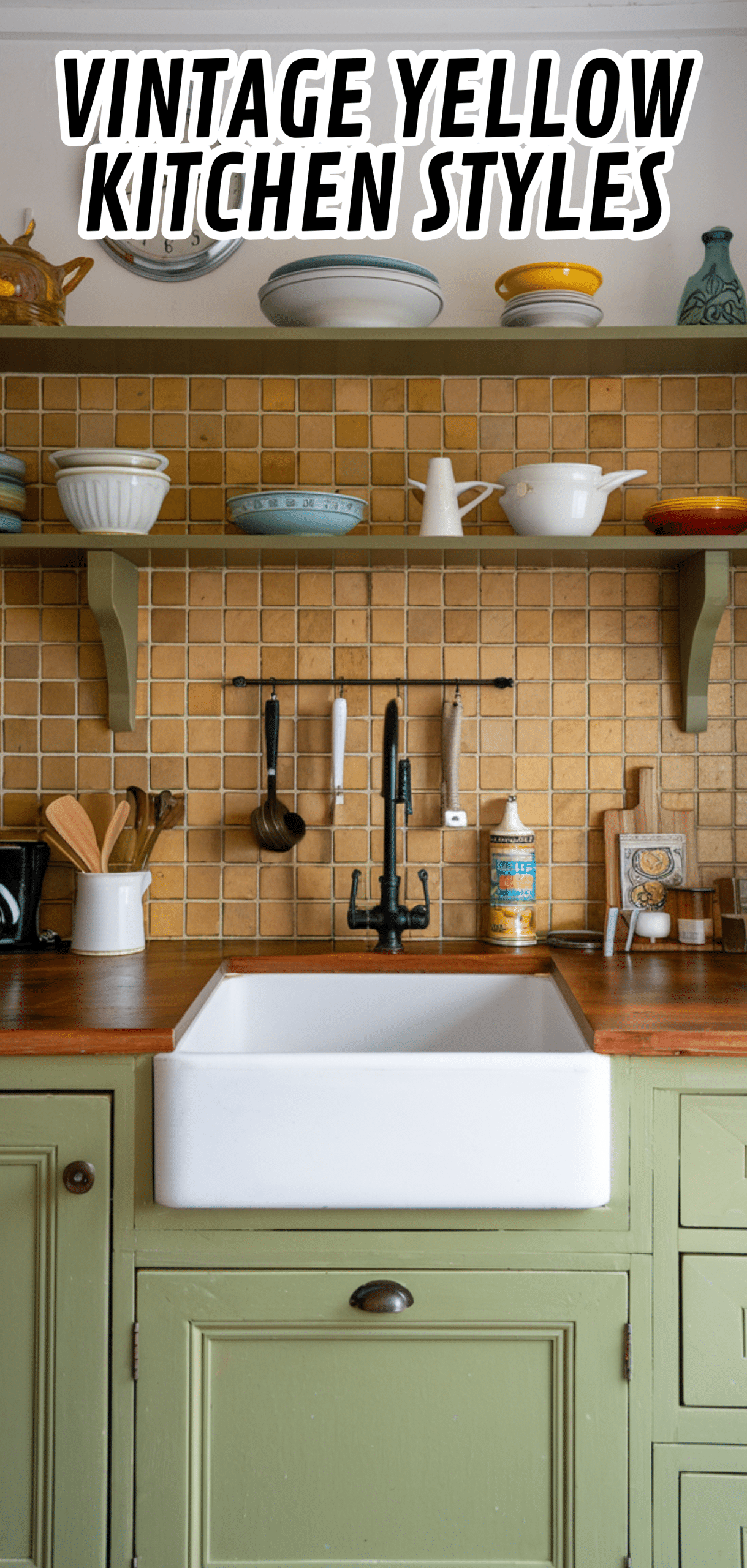 16 Gorgeous Vintage Yellow Kitchen Styles
