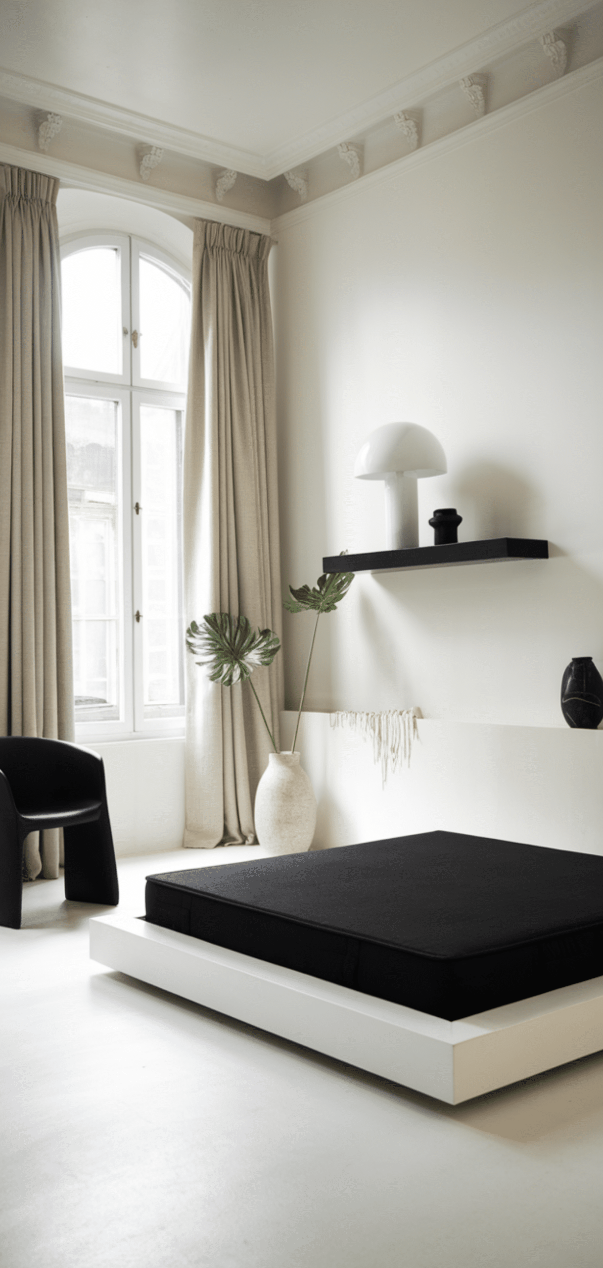 Elegant Bedroom Ideas with Minimalist Black and White Decor for a Modern Look