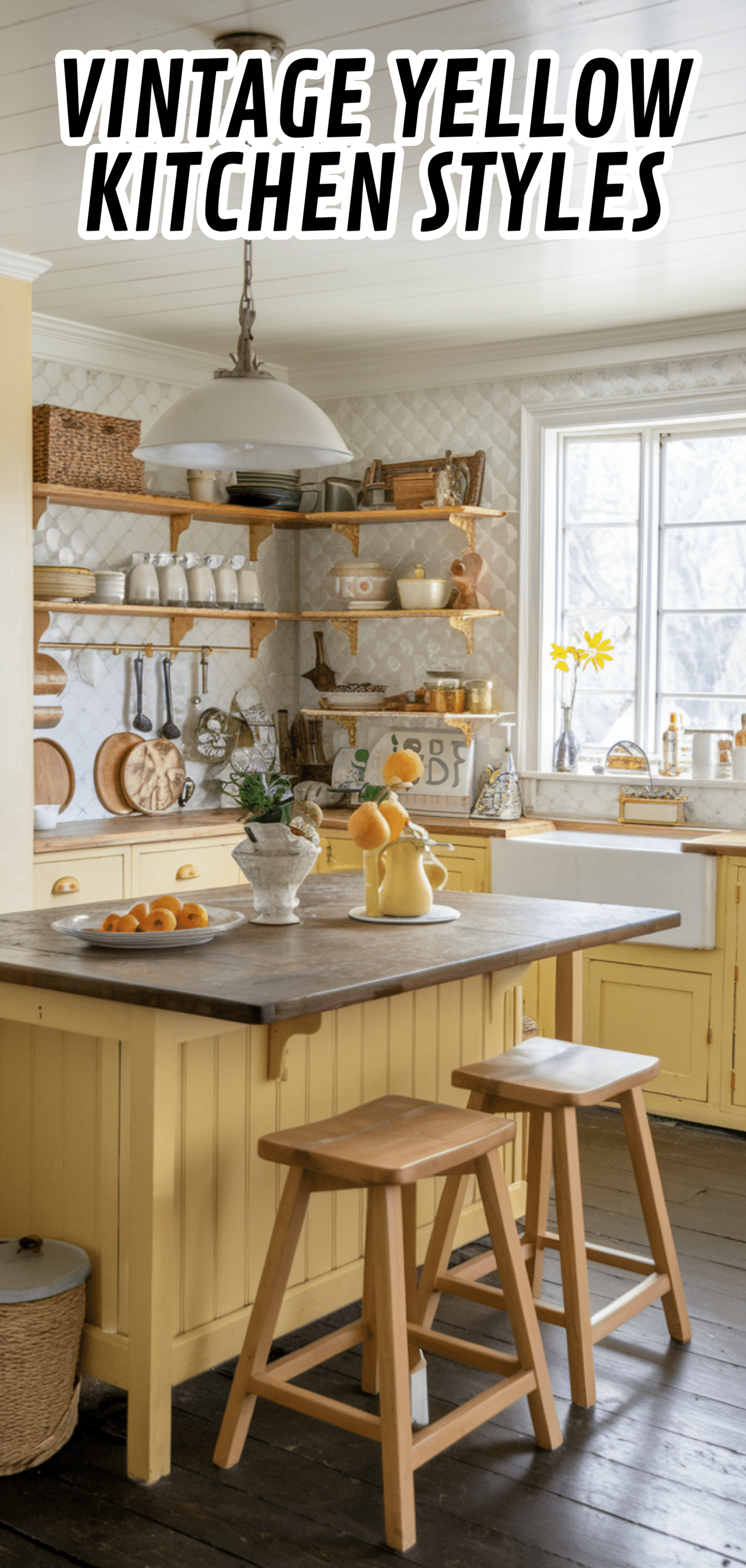 16 Gorgeous Vintage Yellow Kitchen Styles