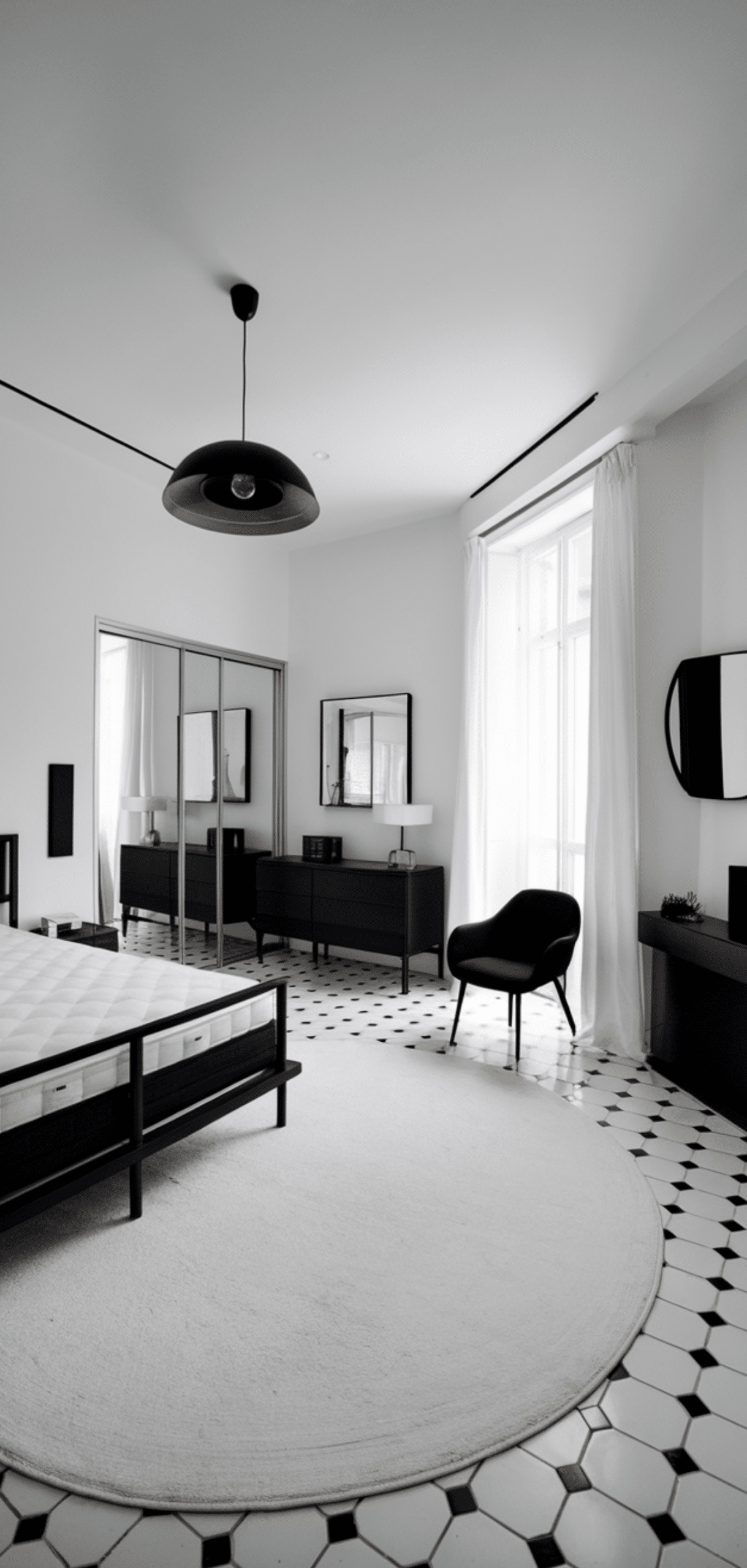 Elegant Bedroom Ideas with Minimalist Black and White Decor for a Modern Look