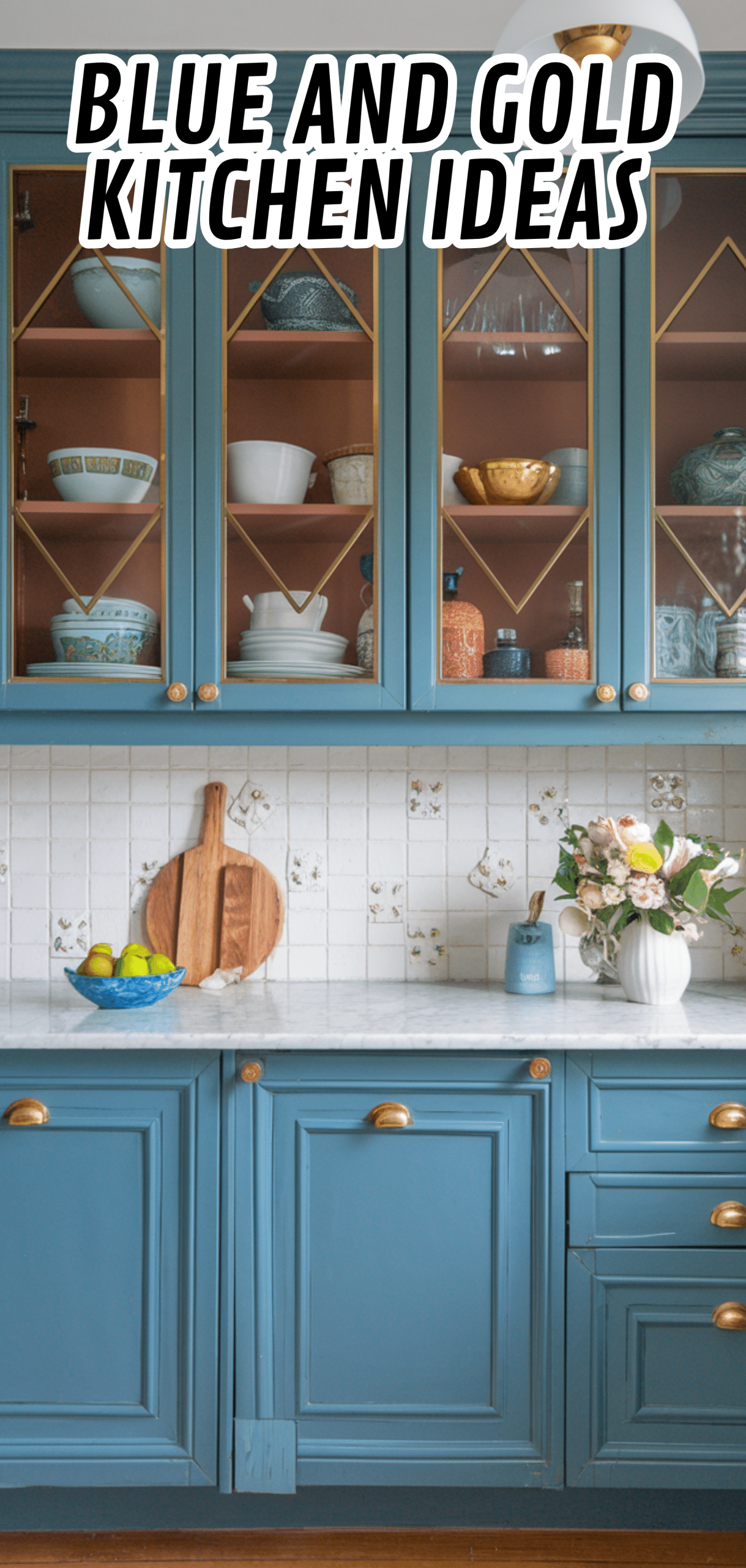 14 Brilliant Blue and Gold Kitchen Ideas