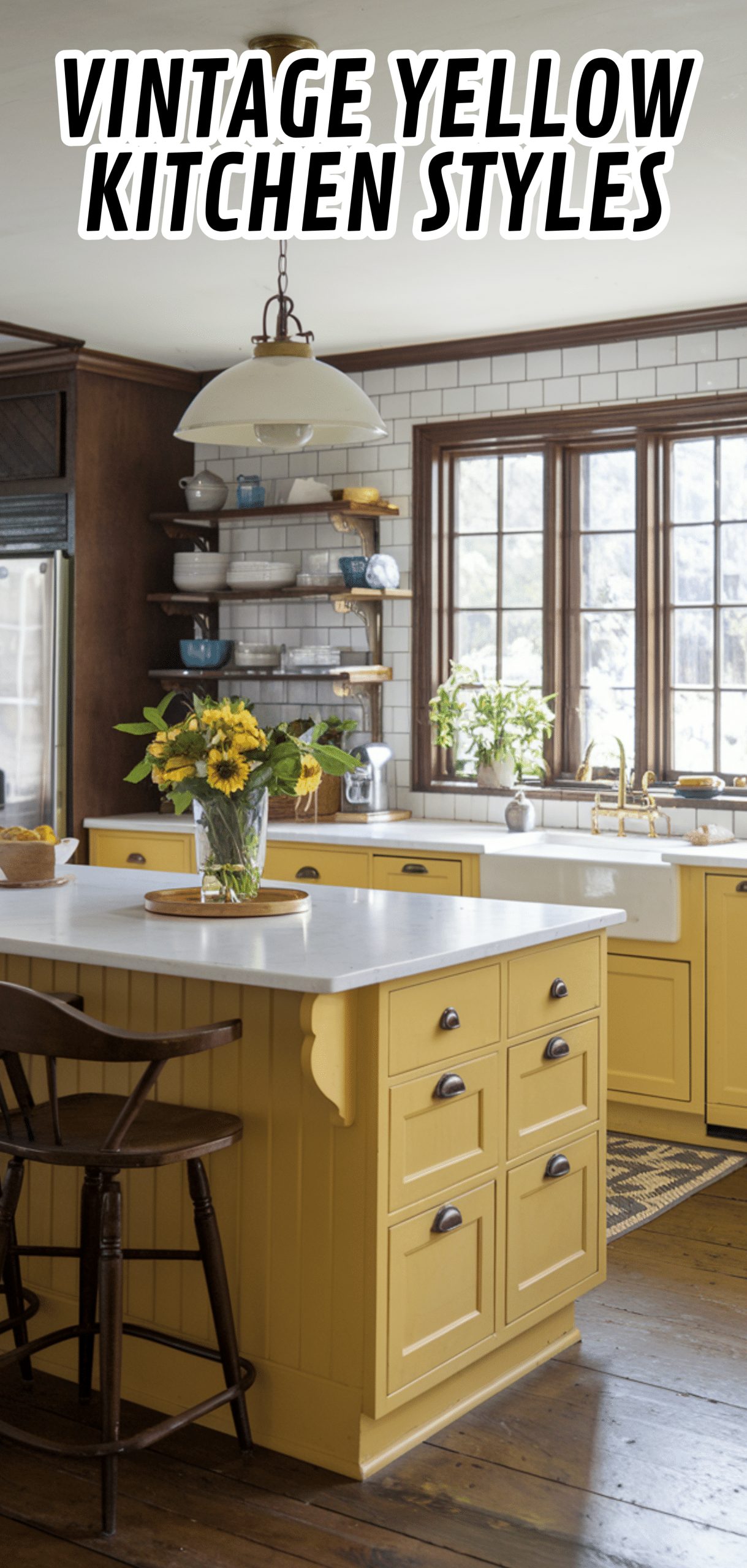 16 Gorgeous Vintage Yellow Kitchen Styles