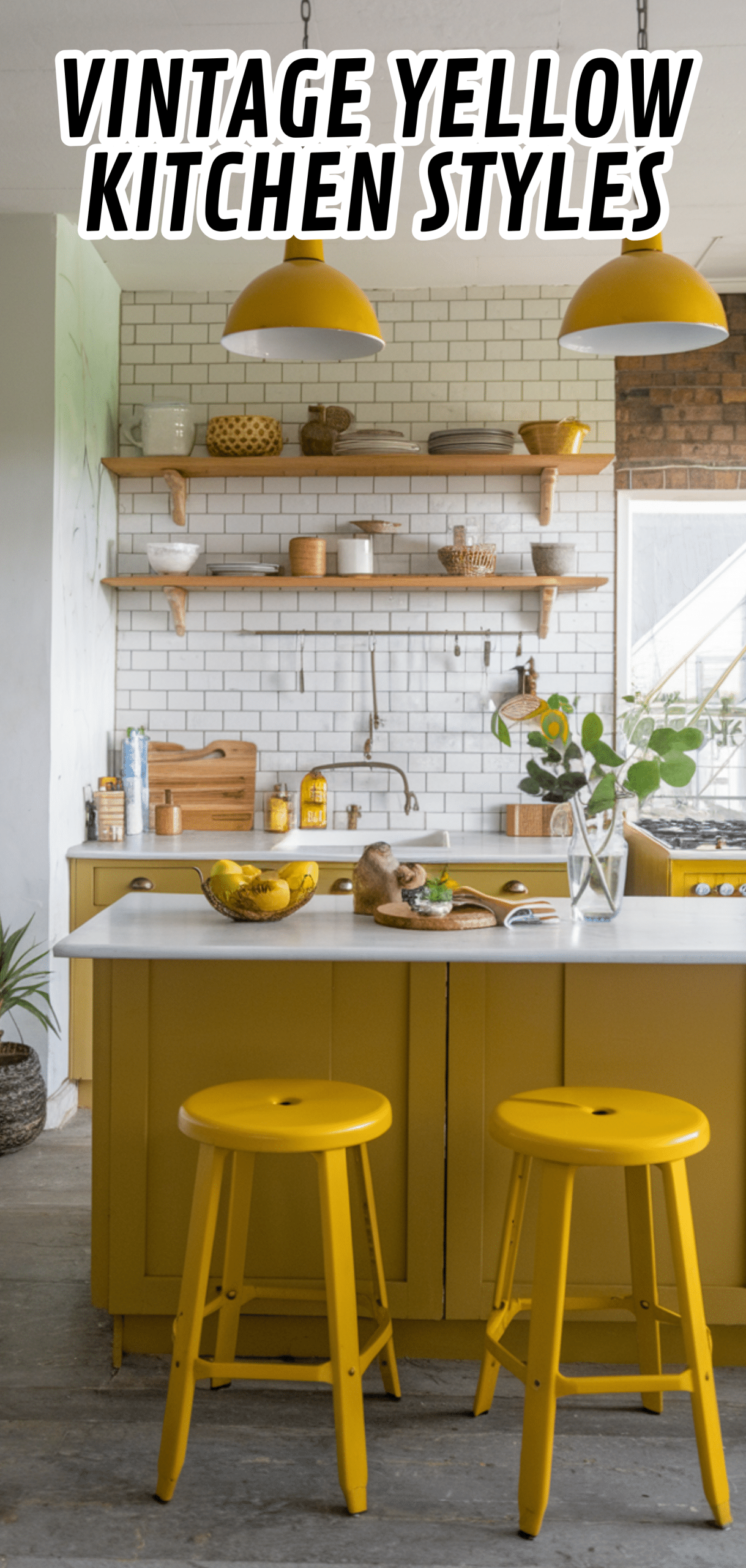 16 Gorgeous Vintage Yellow Kitchen Styles