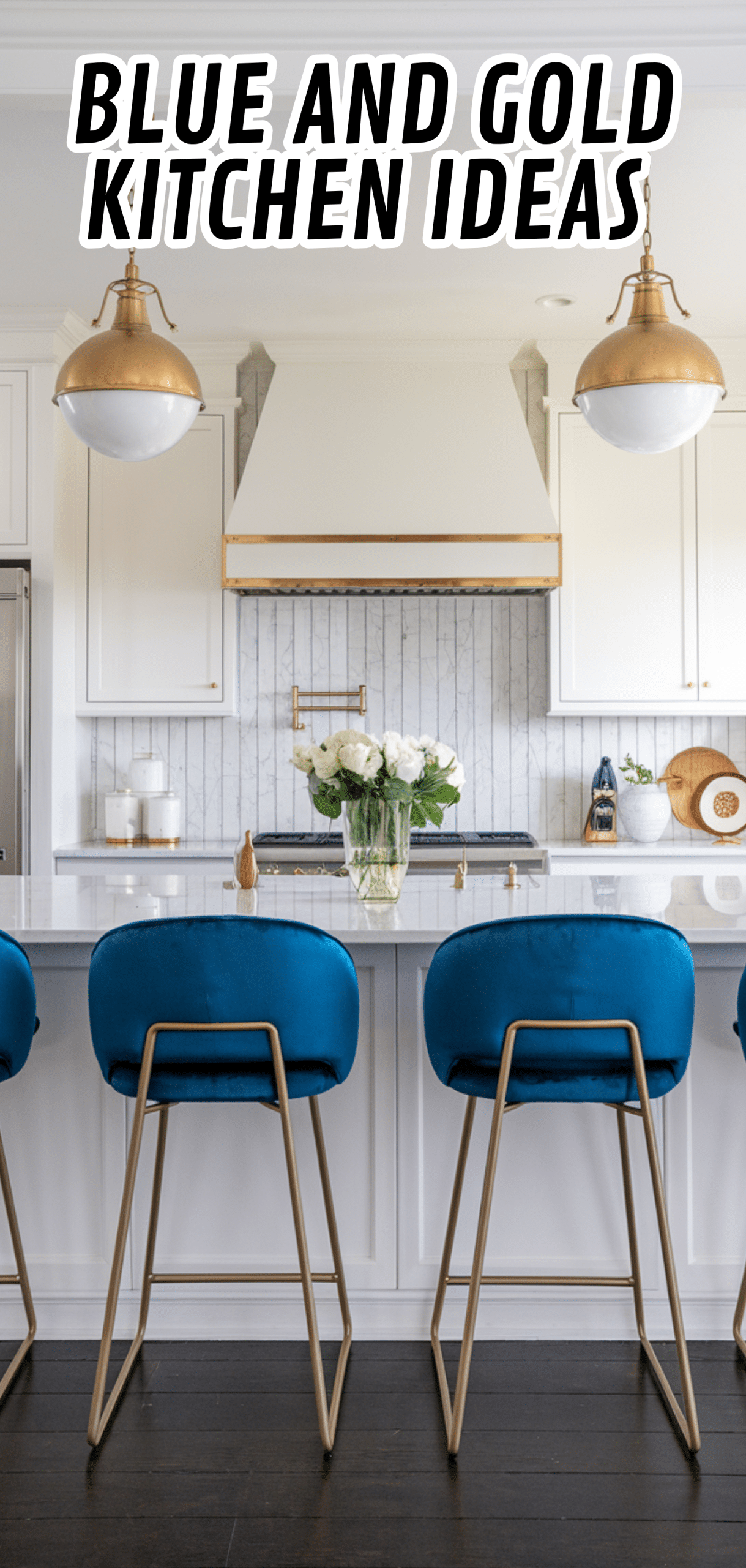 14 Brilliant Blue and Gold Kitchen Ideas