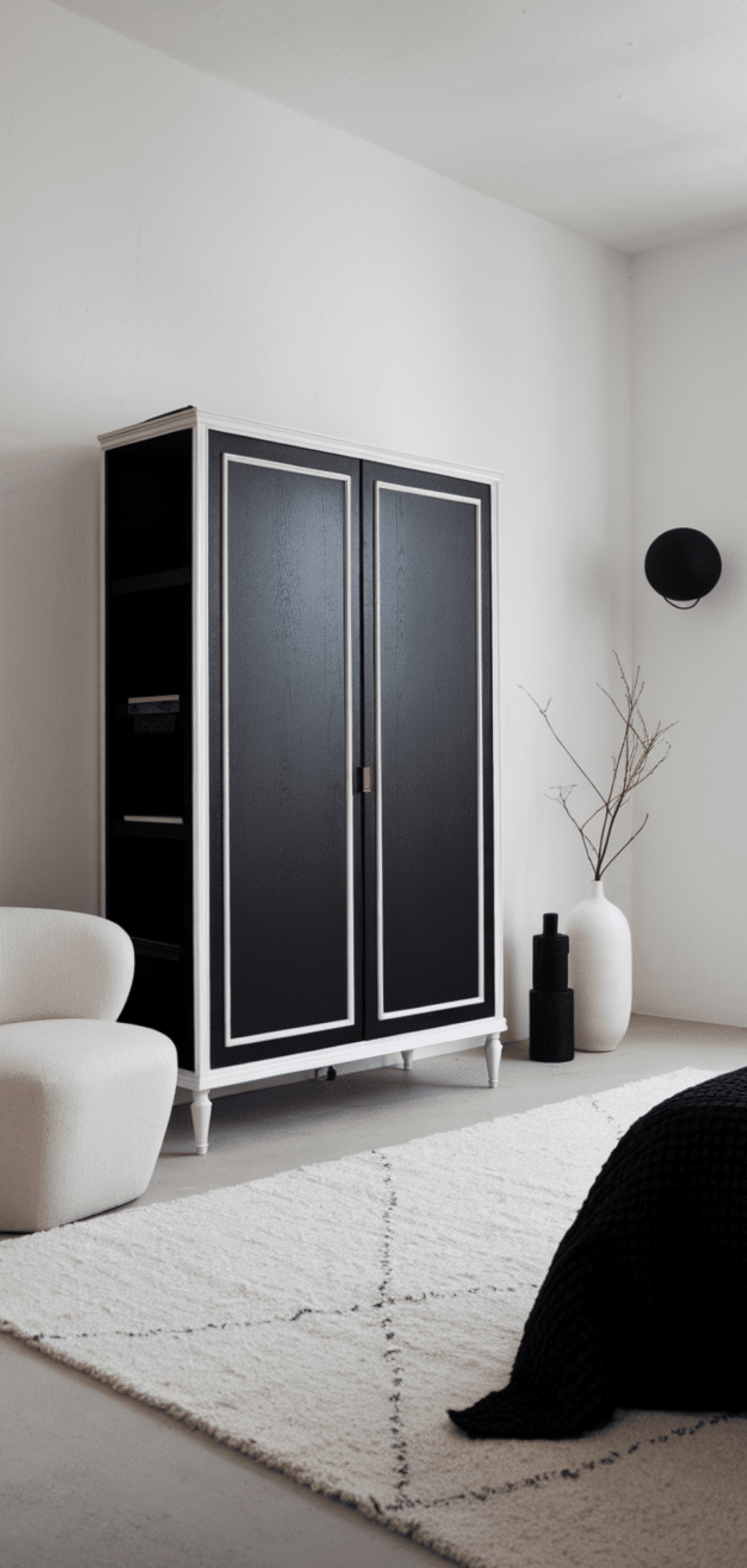 Elegant Bedroom Ideas with Minimalist Black and White Decor for a Modern Look