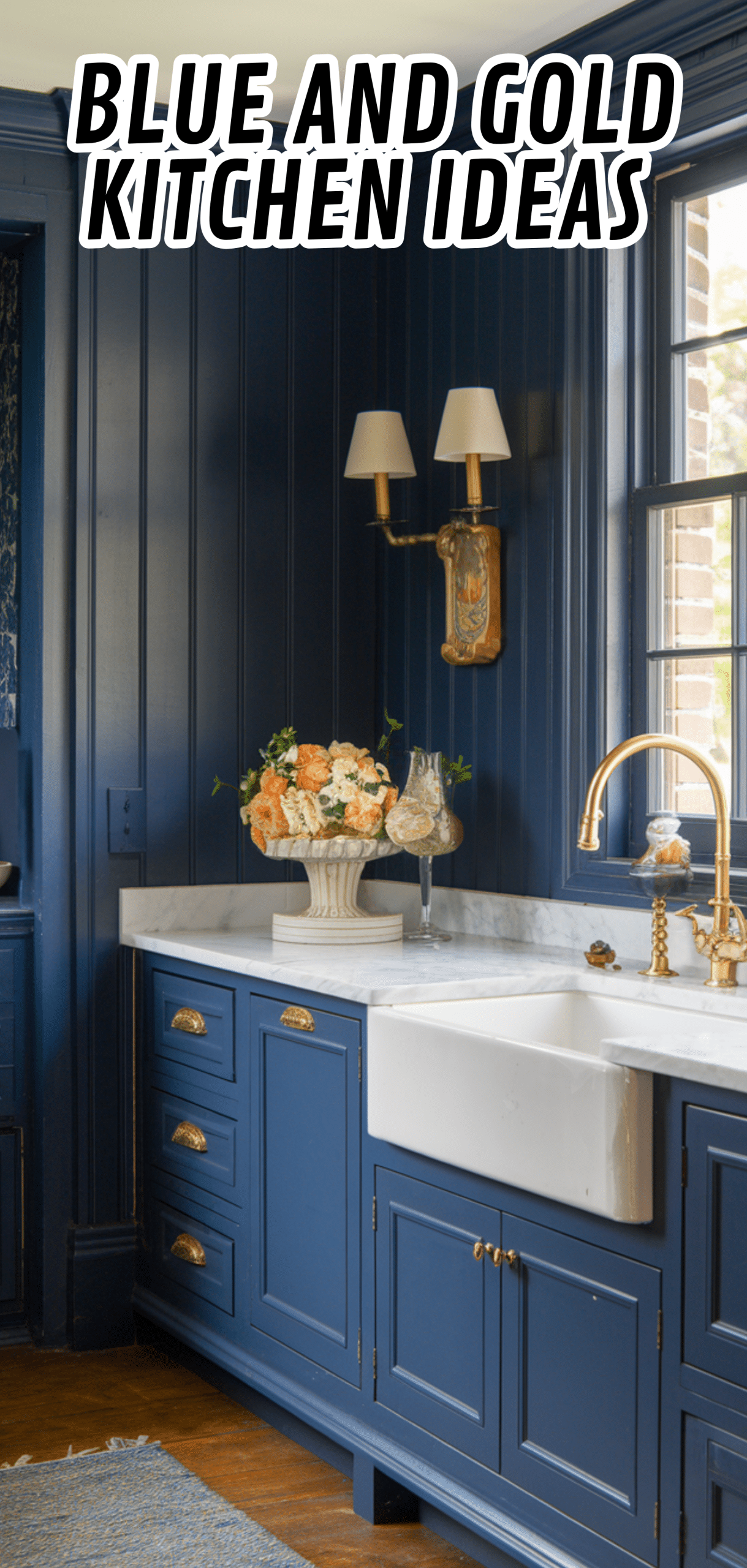 14 Brilliant Blue and Gold Kitchen Ideas