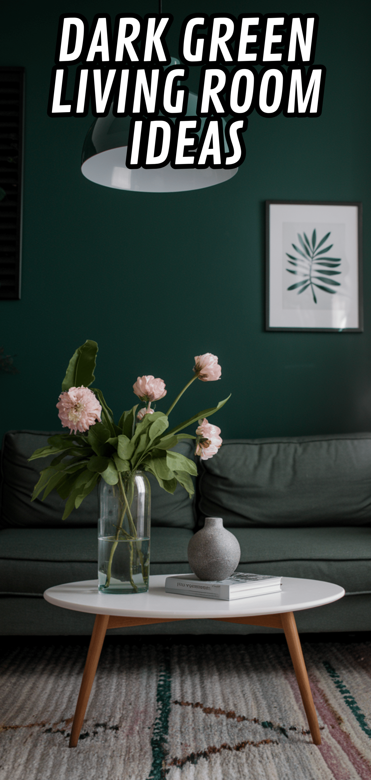 16 Perfect Dark Green Living Room Ideas