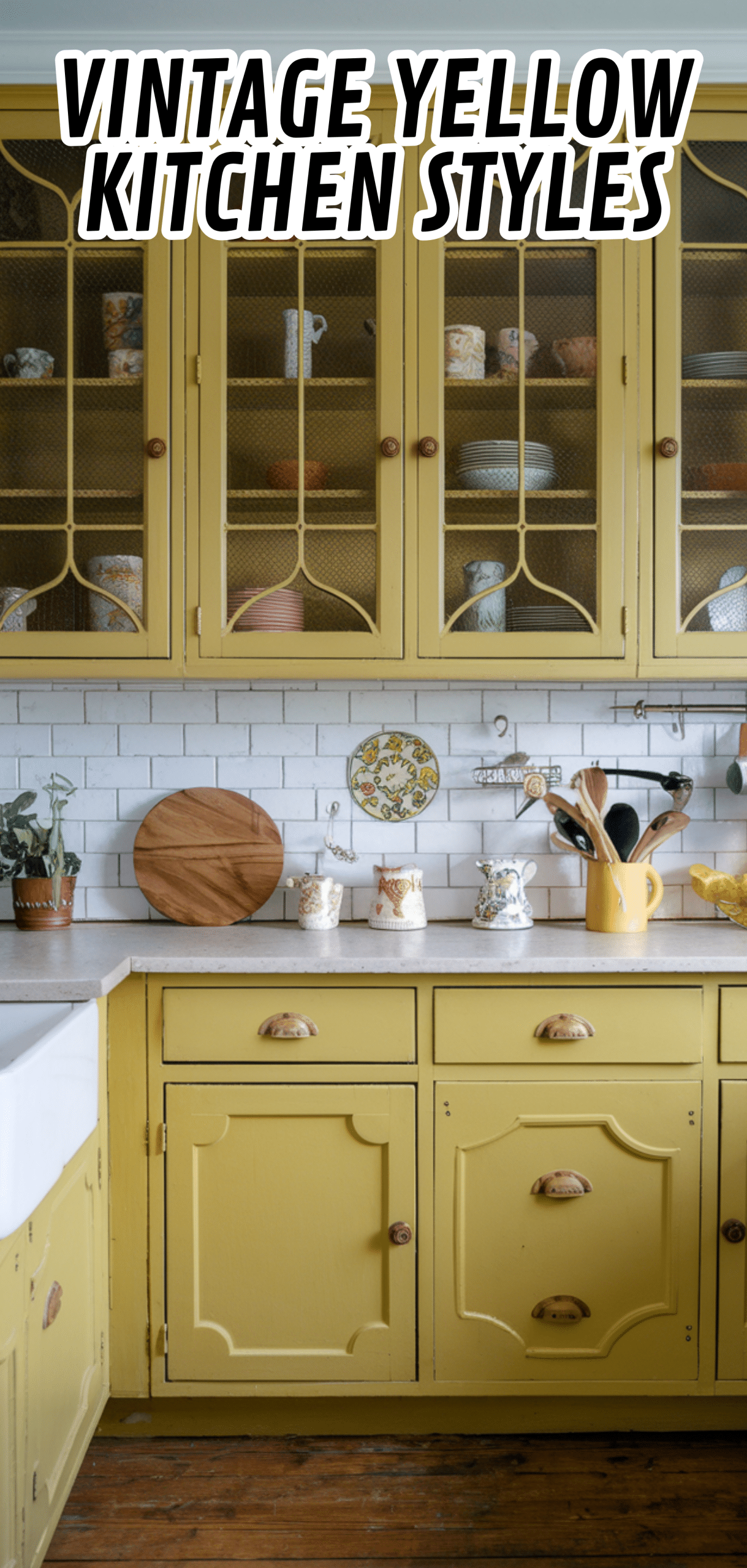 16 Gorgeous Vintage Yellow Kitchen Styles