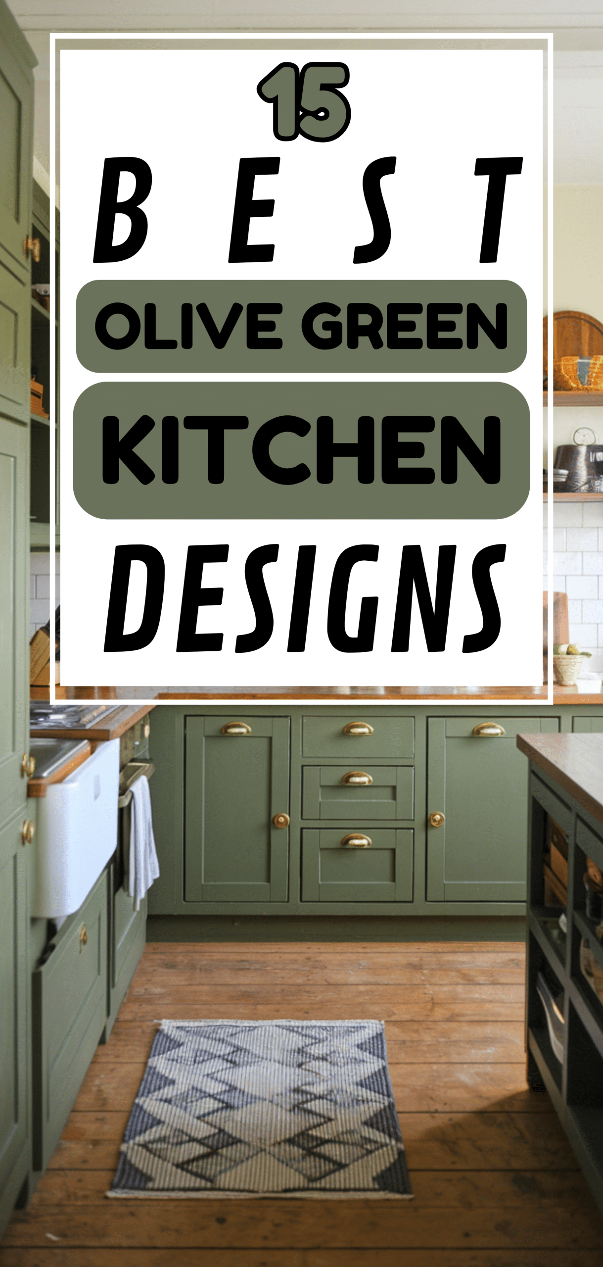 15 Best Olive Green Kitchen Designs