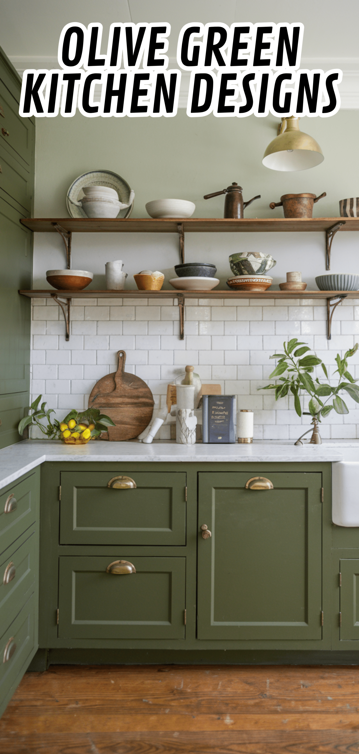 15 Best Olive Green Kitchen Designs